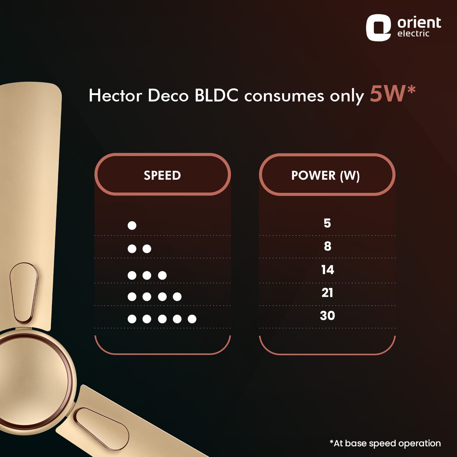 Orient Electric 1200MM Hector Deco BLDC Ceiling Fan with Remote - view 23