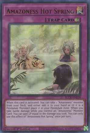 Yu-Gi-Oh! Amazoness Hot Spring - BLCR-EN039 - Ultra Rare - 1st Edition