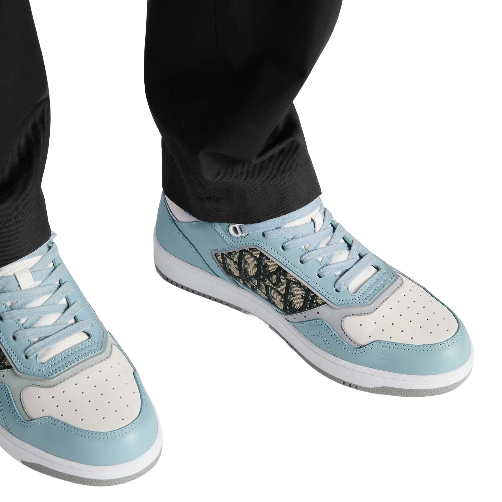 Dior B27 Oblique Light Blue White Low Top Sneaker - view 6