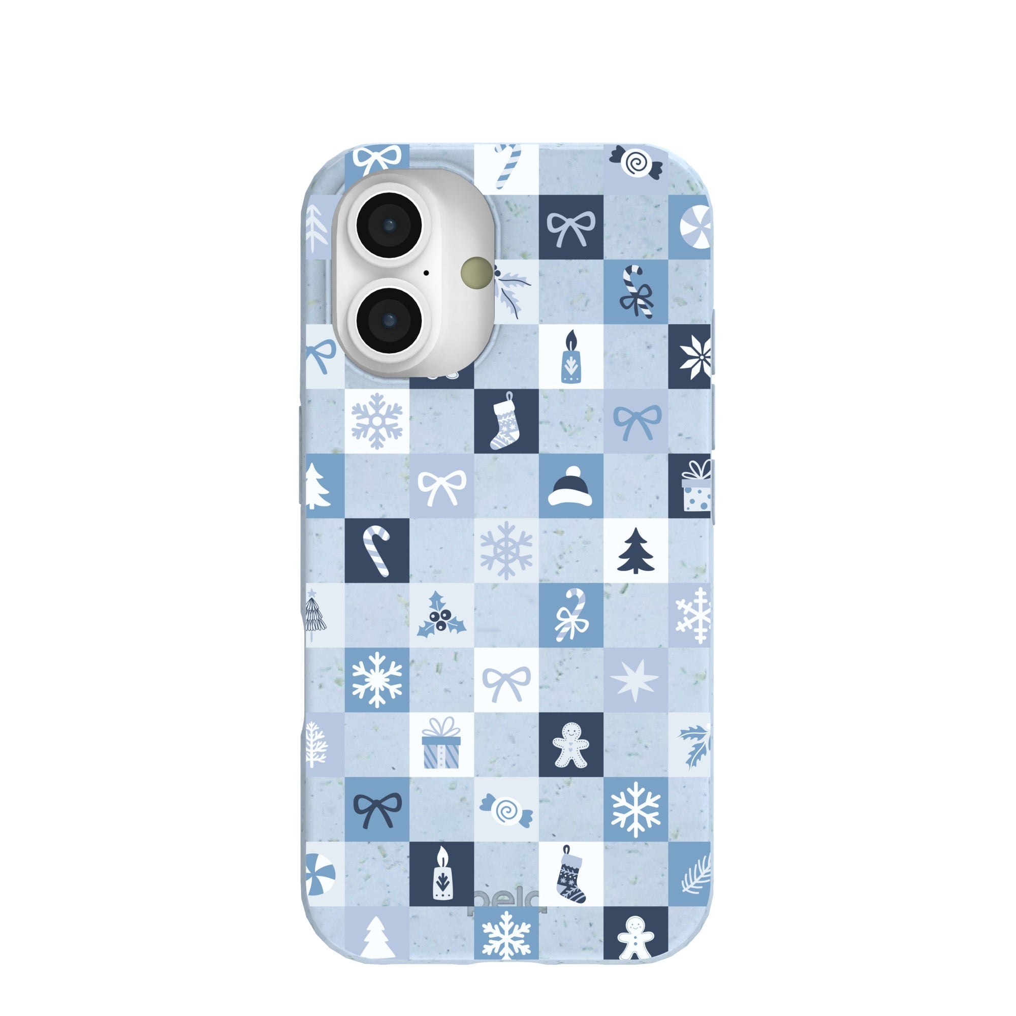 Pela Case Powder Blue Winter Quilt iPhone 16 Case