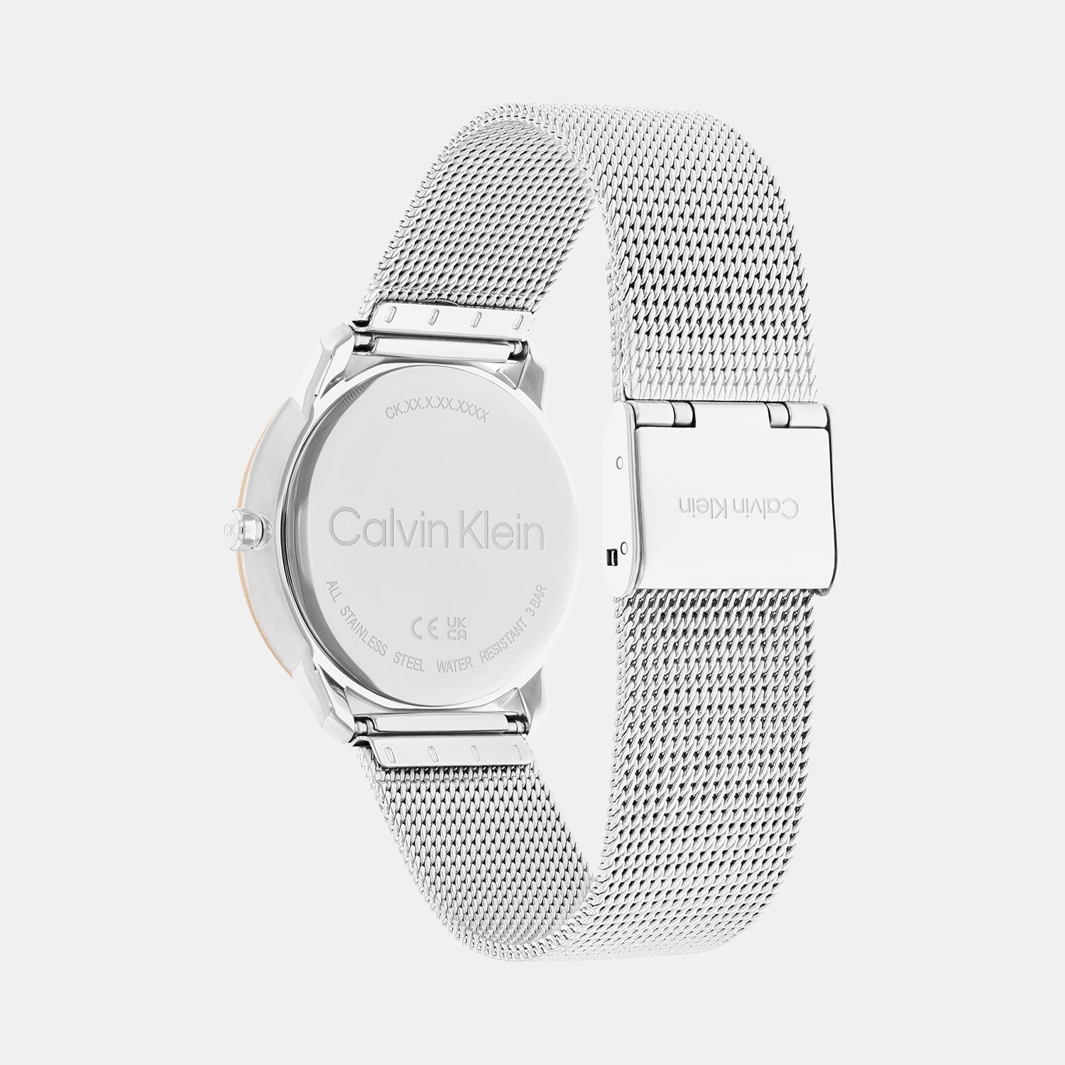 Calvin Klein Ck Iconic Unisex Quartz Grey Dial Analog Mesh Watch 25200157 - view 3