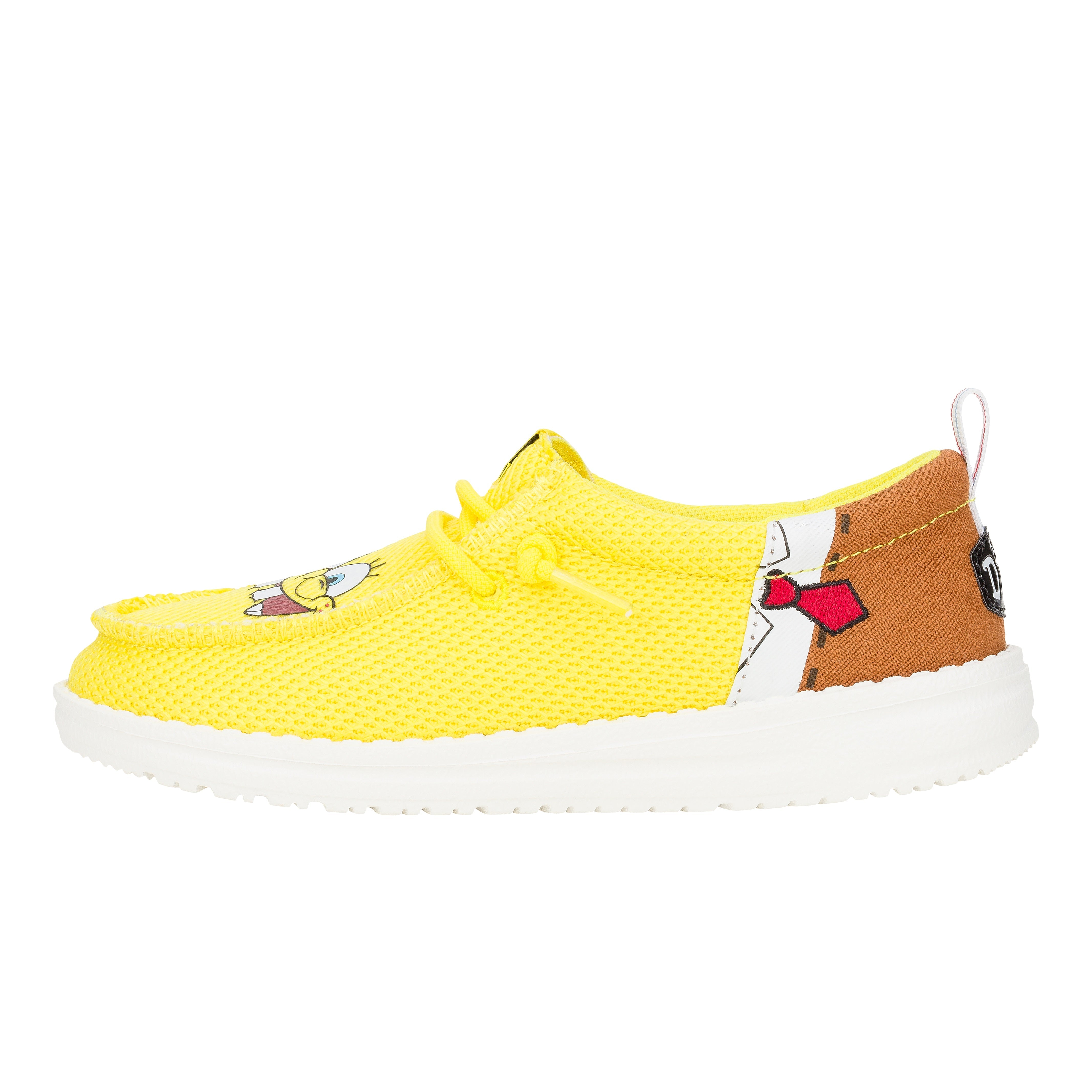 HEYDUDE shoes Wally Funk Youth SpongeBob - Brown/Yellow