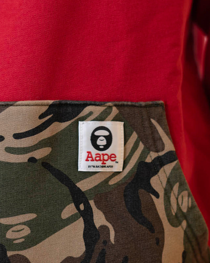 AAPE BY BATHING APE Aape By Bape Camo Red Hoodie - view 4