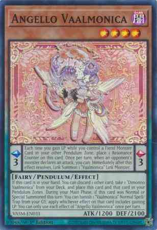Yu-Gi-Oh! Angello Vaalmonica - VASM-EN031 - Super Rare - 1st Edition
