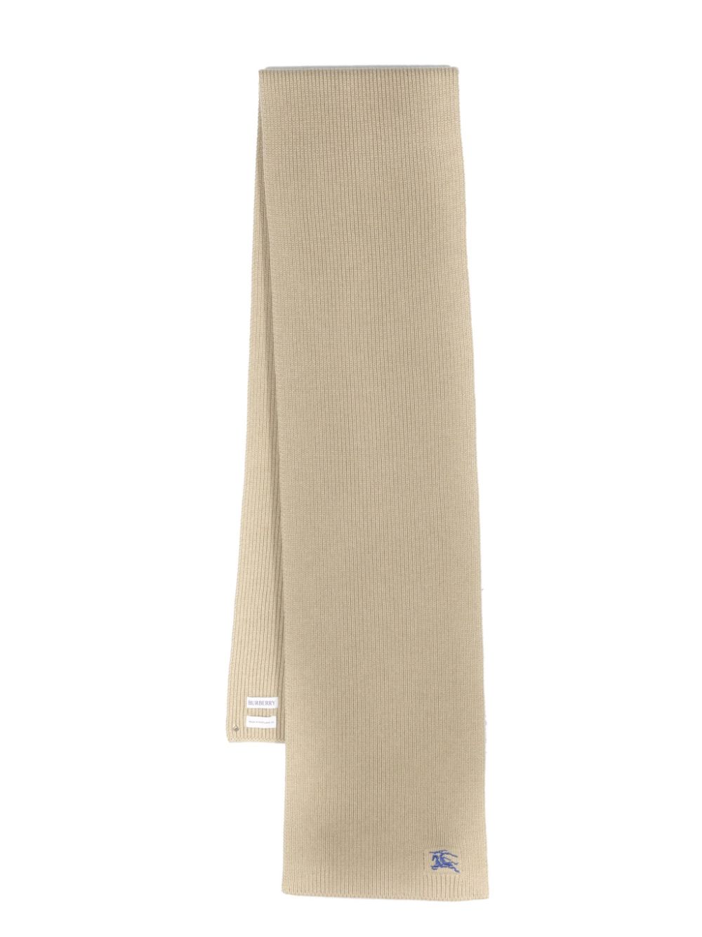 Burberry EKD-embroidered cashmere scarf – Cashmere 100%
