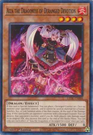 Yu-Gi-Oh! Aiza the Dragoness of Deranged Devotion - LEDE-EN088 - Common - 1st Edition
