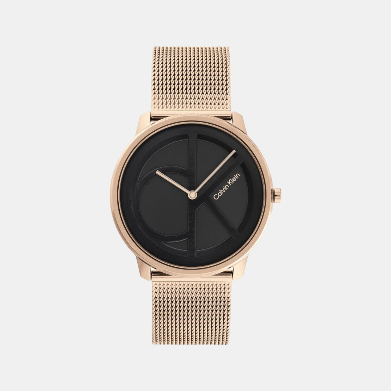 Calvin Klein Ck Iconic Unisex Quartz Black Dial Analog Stainless Steel Watch 25200029