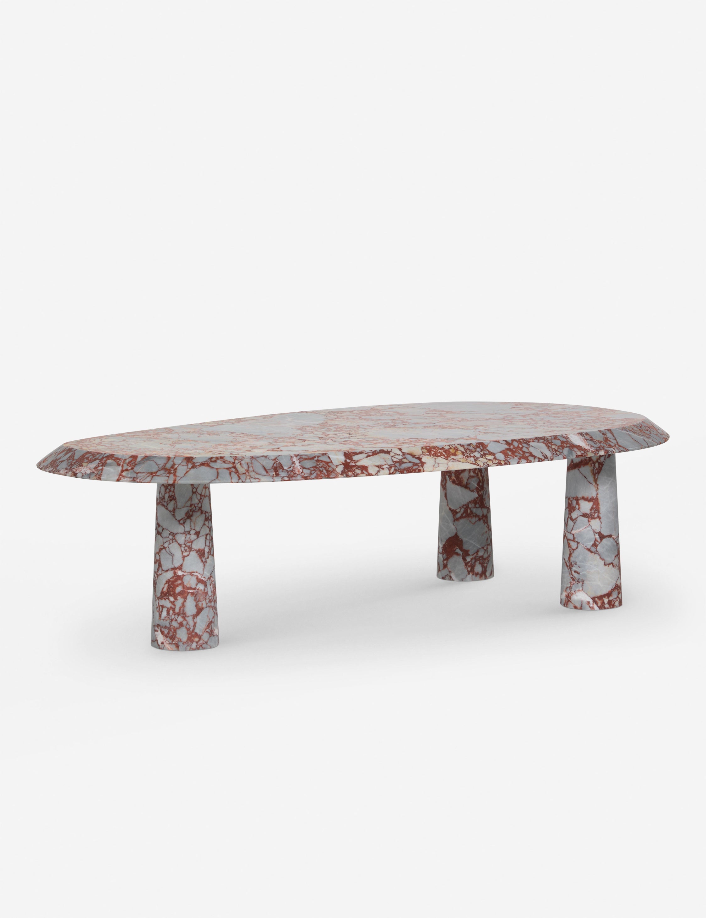 Lulu and Georgia Rodolfo Marble Coffee Table – Red Marble
