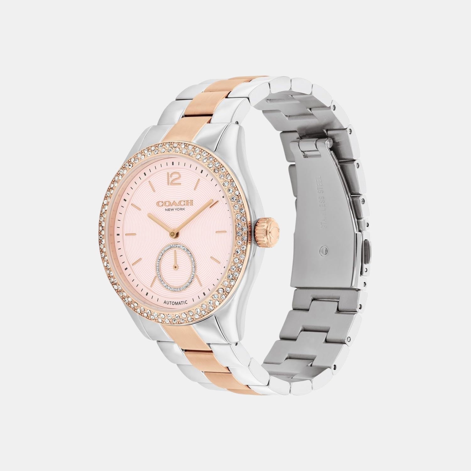 Coach Brooks Women Automatic Pink Dial Analog Stainless Steel Watch 14504536 - view 2