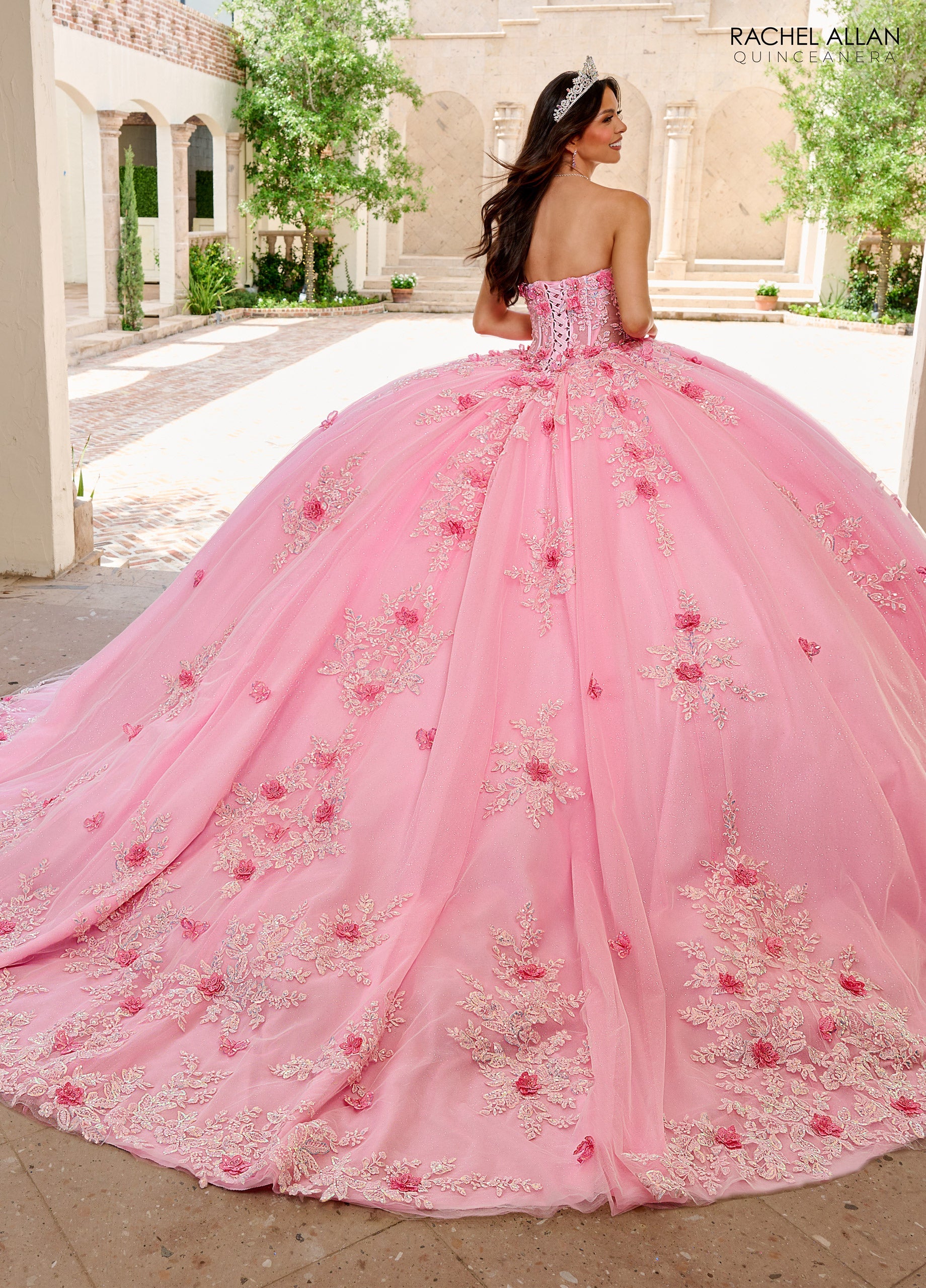 Mary's Bridal Strapless Cape Quinceanera Dress by Rachel Allan RQ1155 - view 2