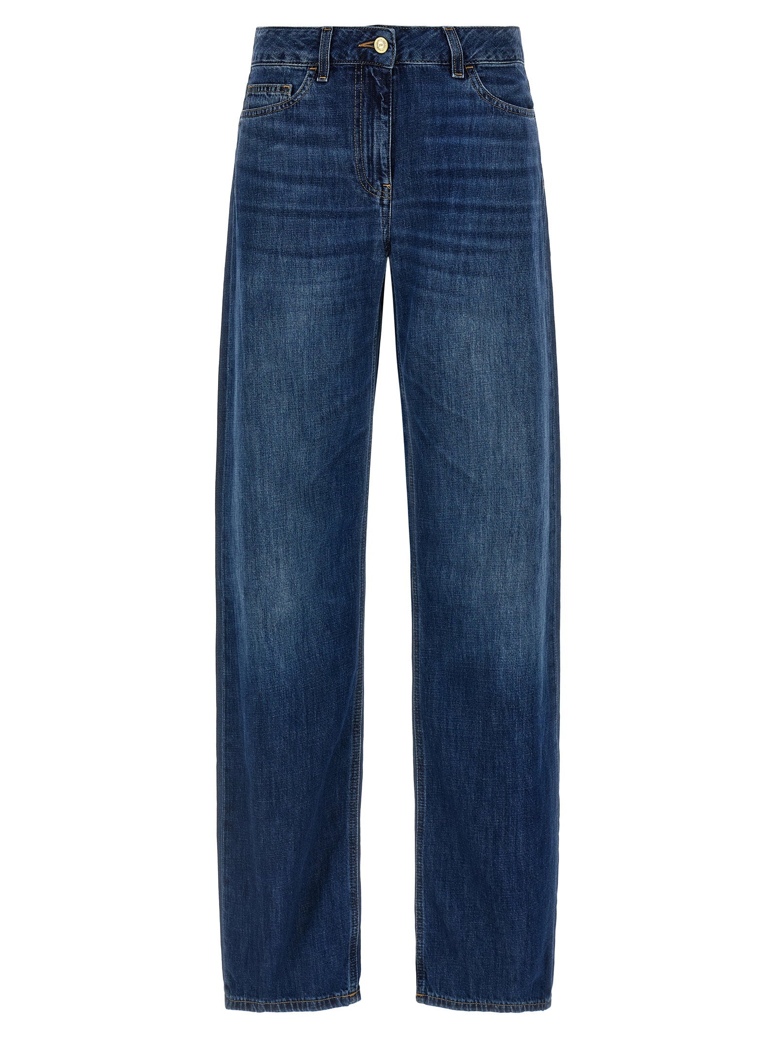Elisabetta Franchi Palazzo Jeans – 100% cotton