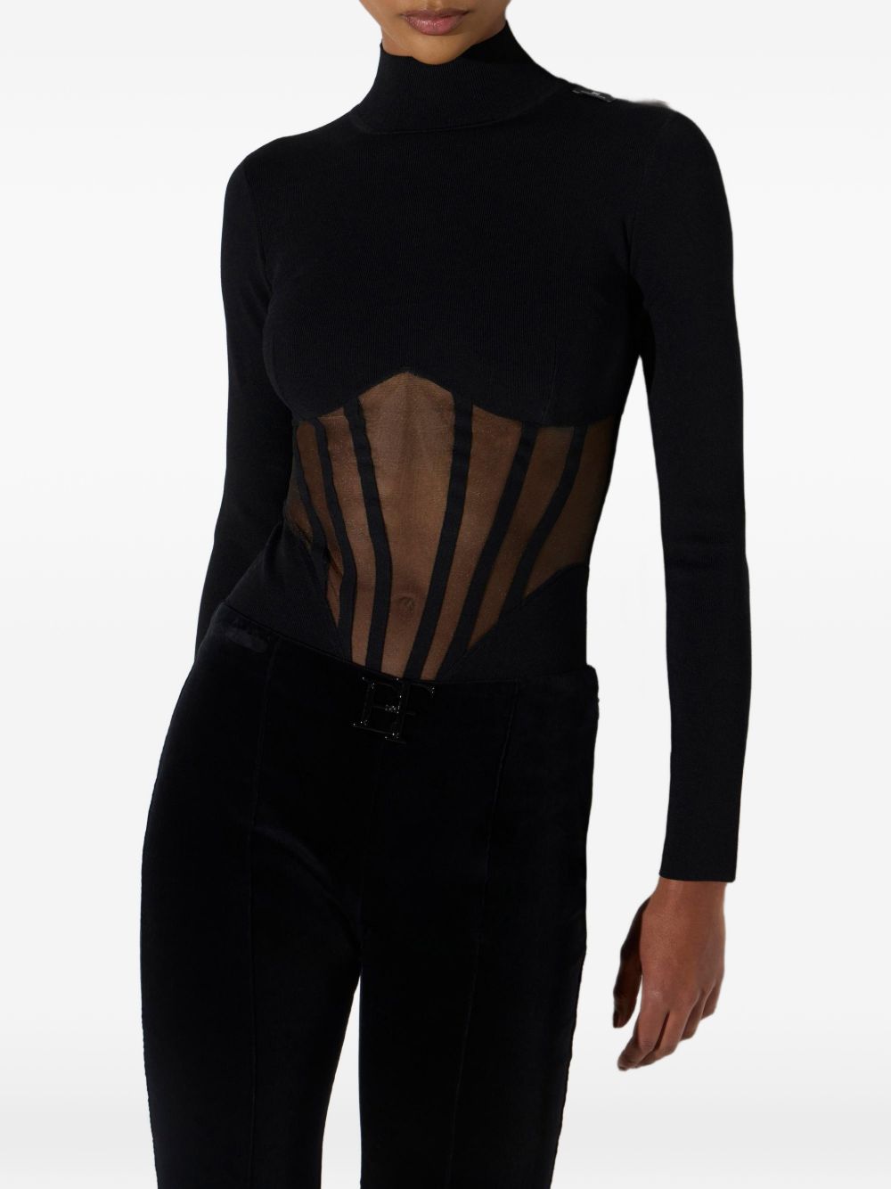 Elisabetta Franchi Top BLACK - view 3