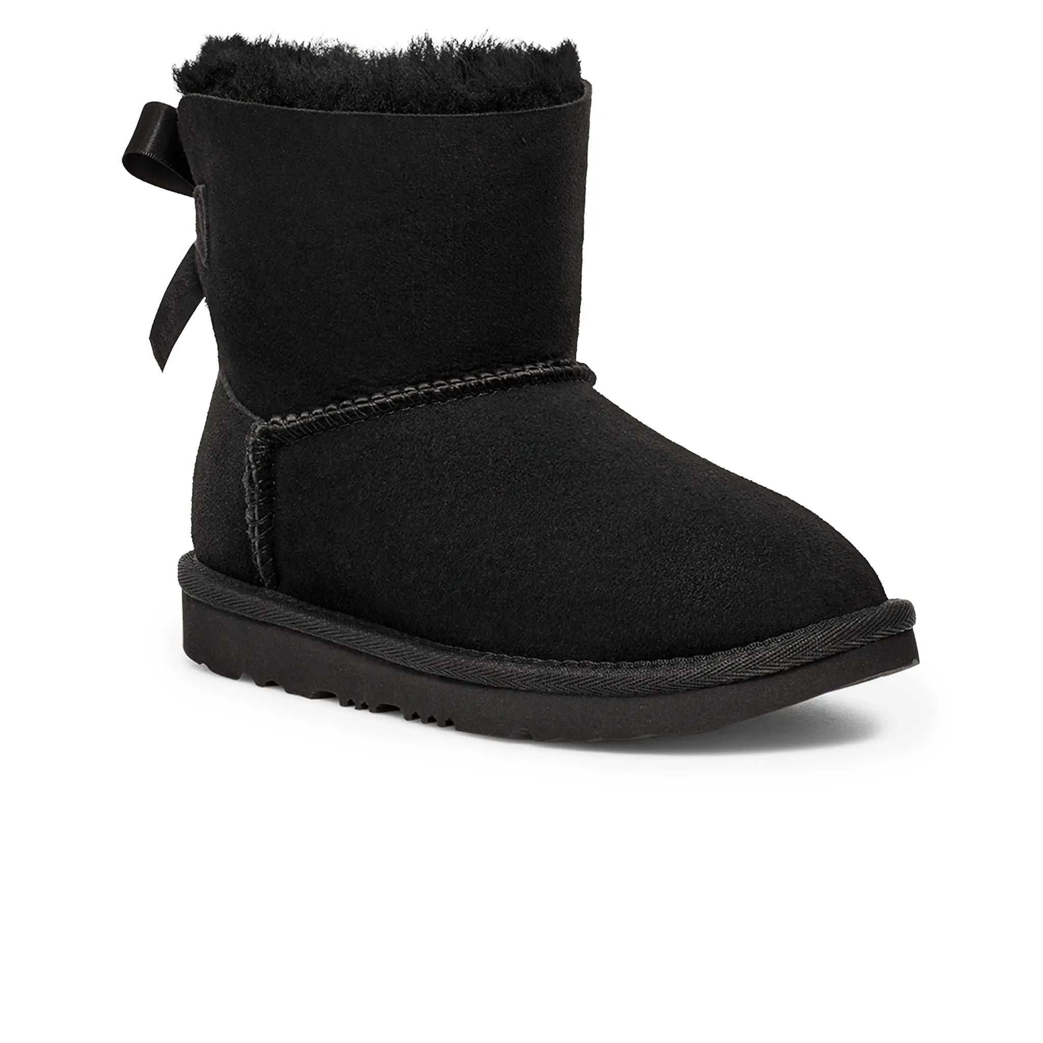 UGG Mini Bailey Bow II Girls Black Boots - view 2