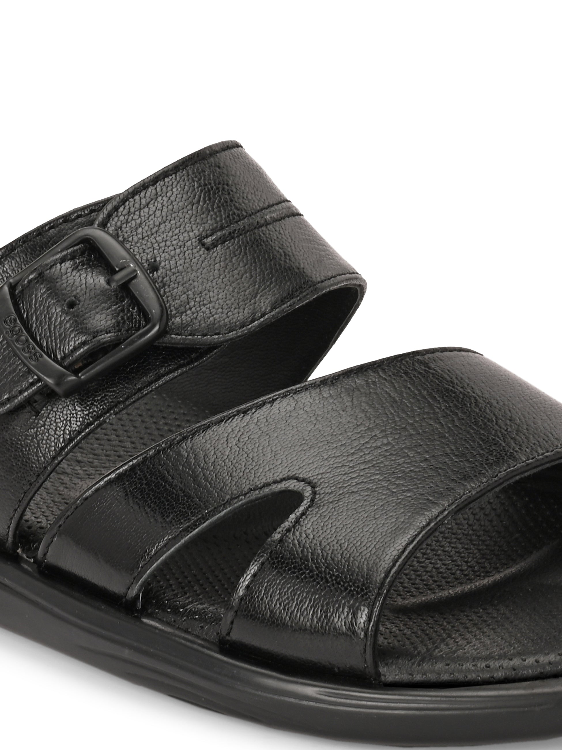 Egoss Shoes Egoss Leather Slippers For Men - view 4