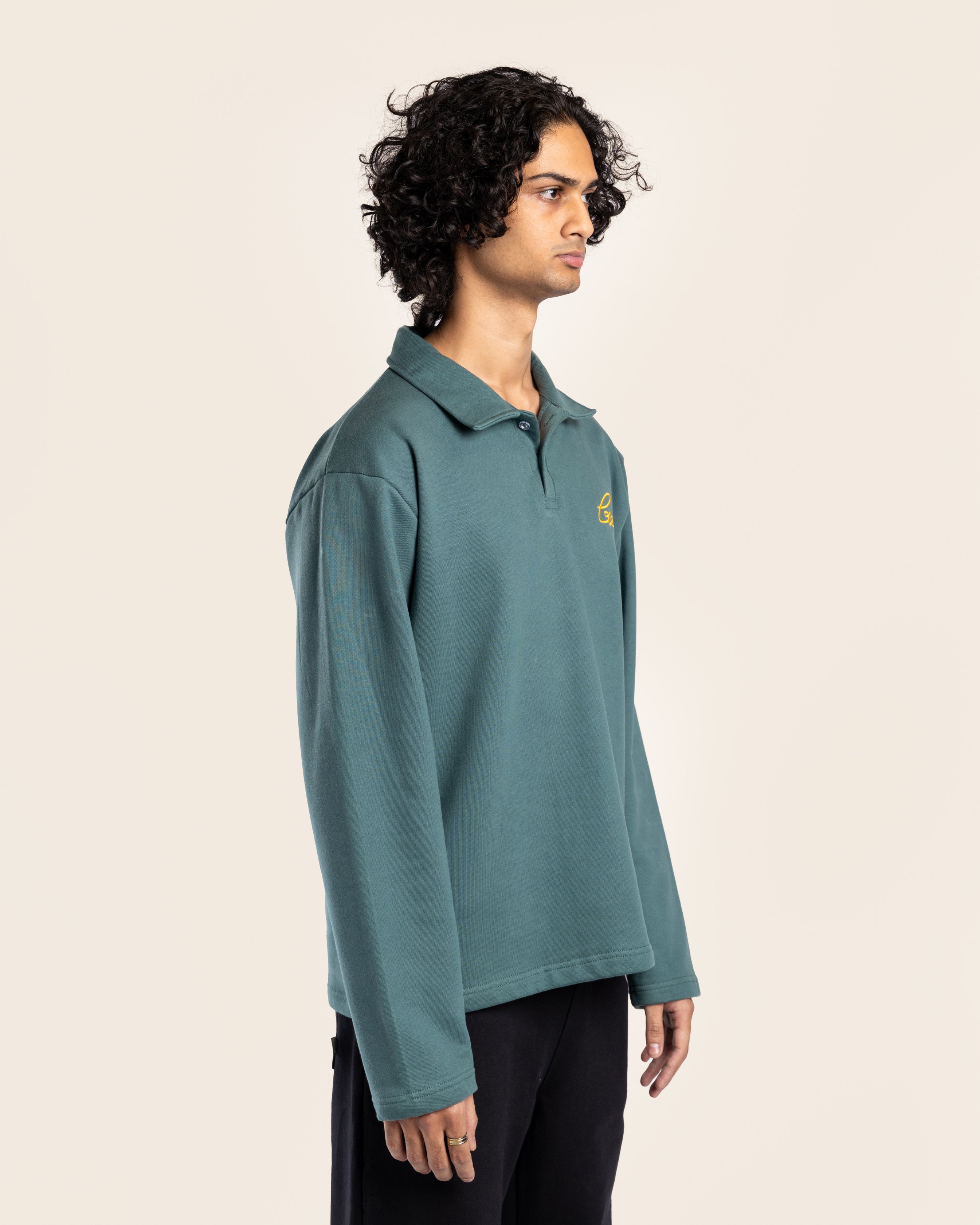 MNST GEAR Collared Polo In Hawaii – Green