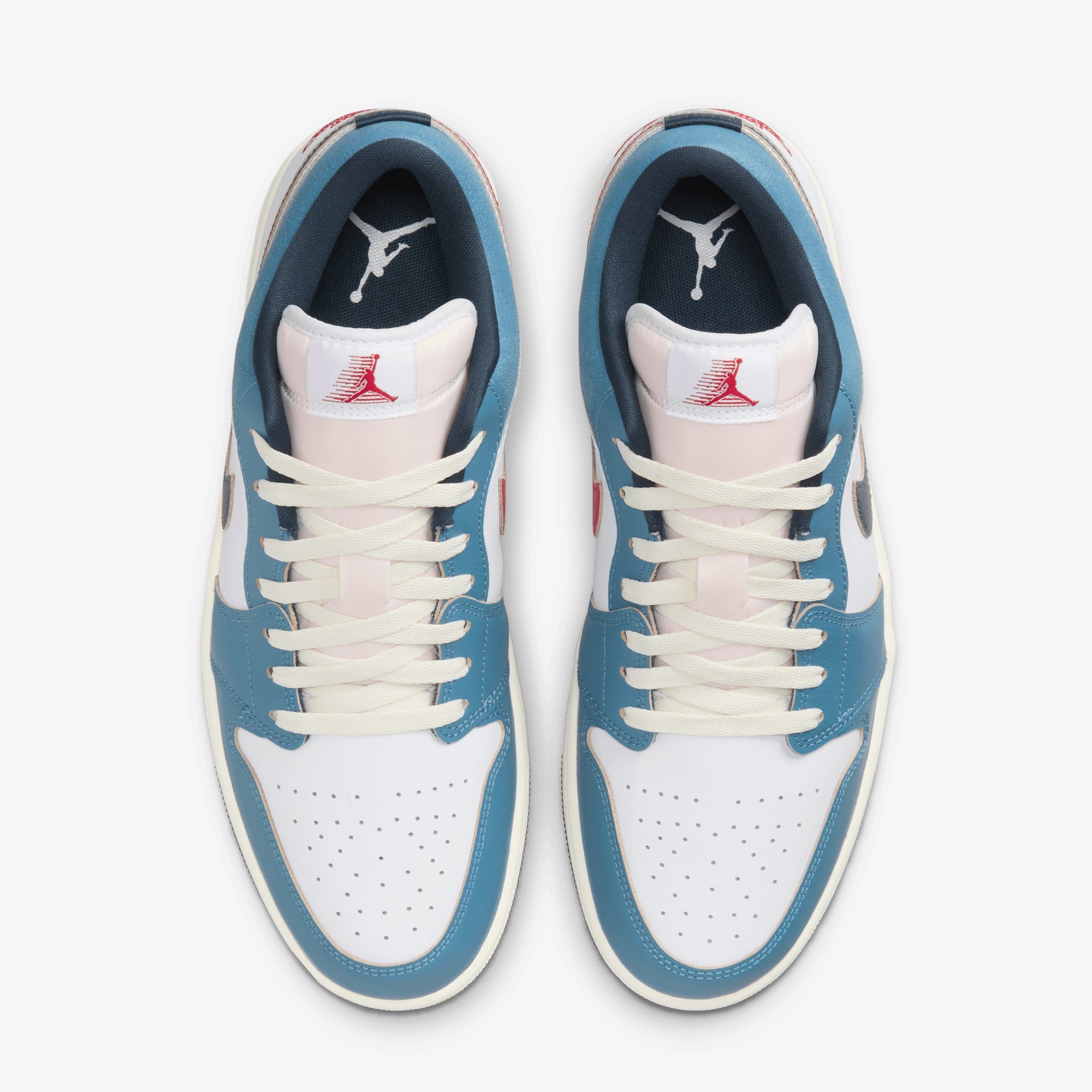 Jordan | Air Jordan 1 Low Se { White/armory Navy-aegean Storm - view 2