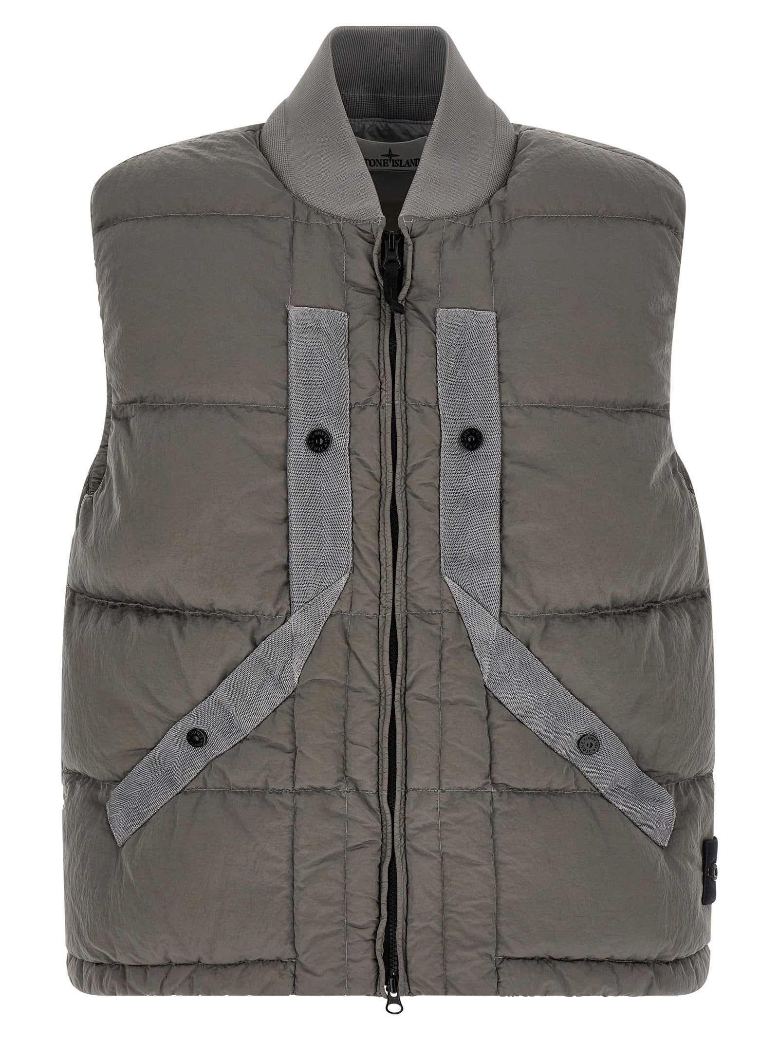 Stone Island Crinkled Effect Vest – 100% polyamide