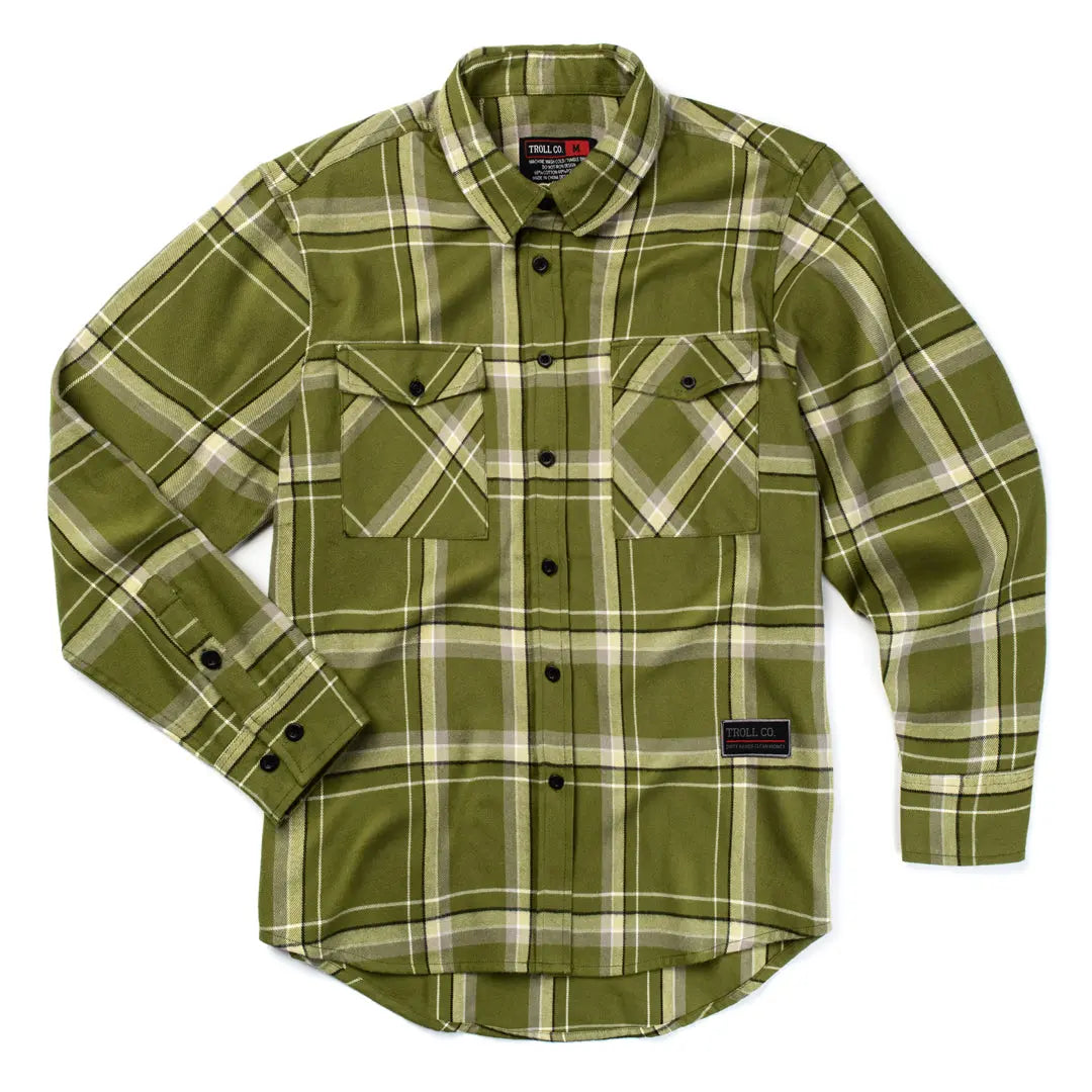 Radial Women's Vera Flannel – Green White Black