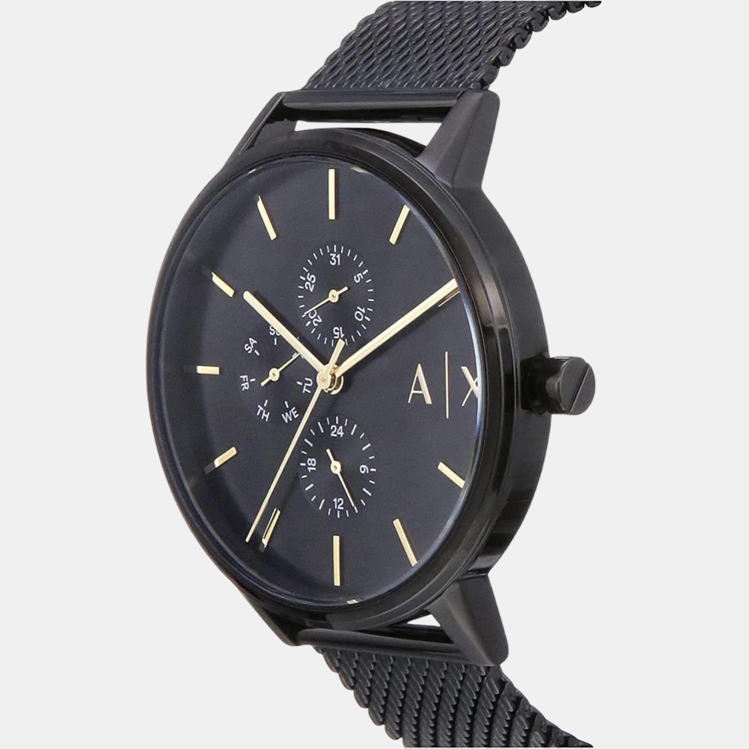 Armani Exchange Cayde Men Quartz Black Dial Chronograph Stainless Steel Watch AX2716 - view 3