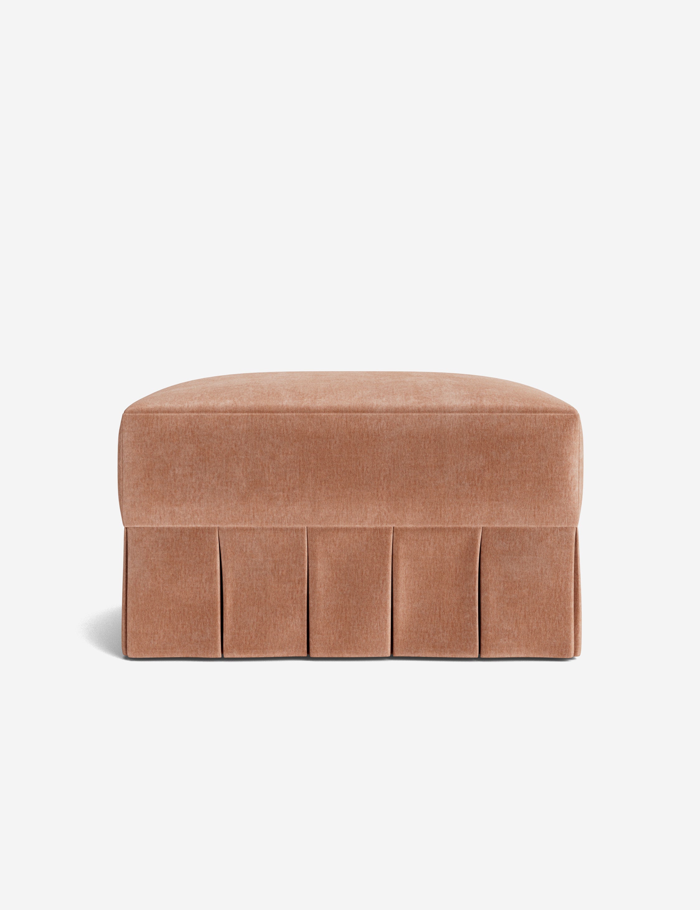 Lulu and Georgia Portola Pleated Ottoman