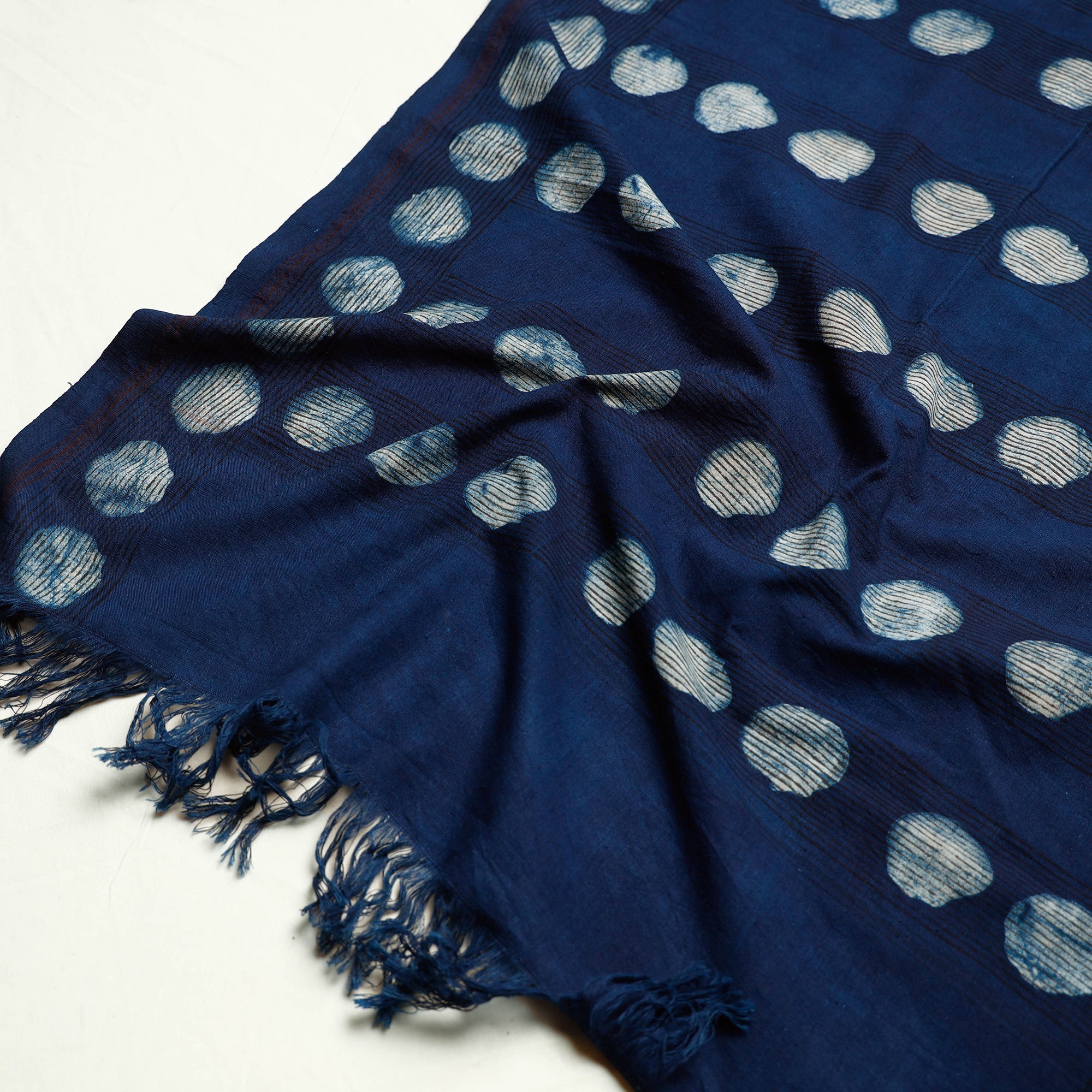 HAVELI CHRONICLES Blue - Akola Block Printed Pure Handloom Cotton Towel - view 2