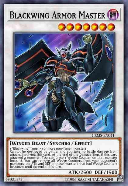 Yu-Gi-Oh! Blackwing Armor Master - CRMS-EN041 - Ultra Rare - 1st Edition