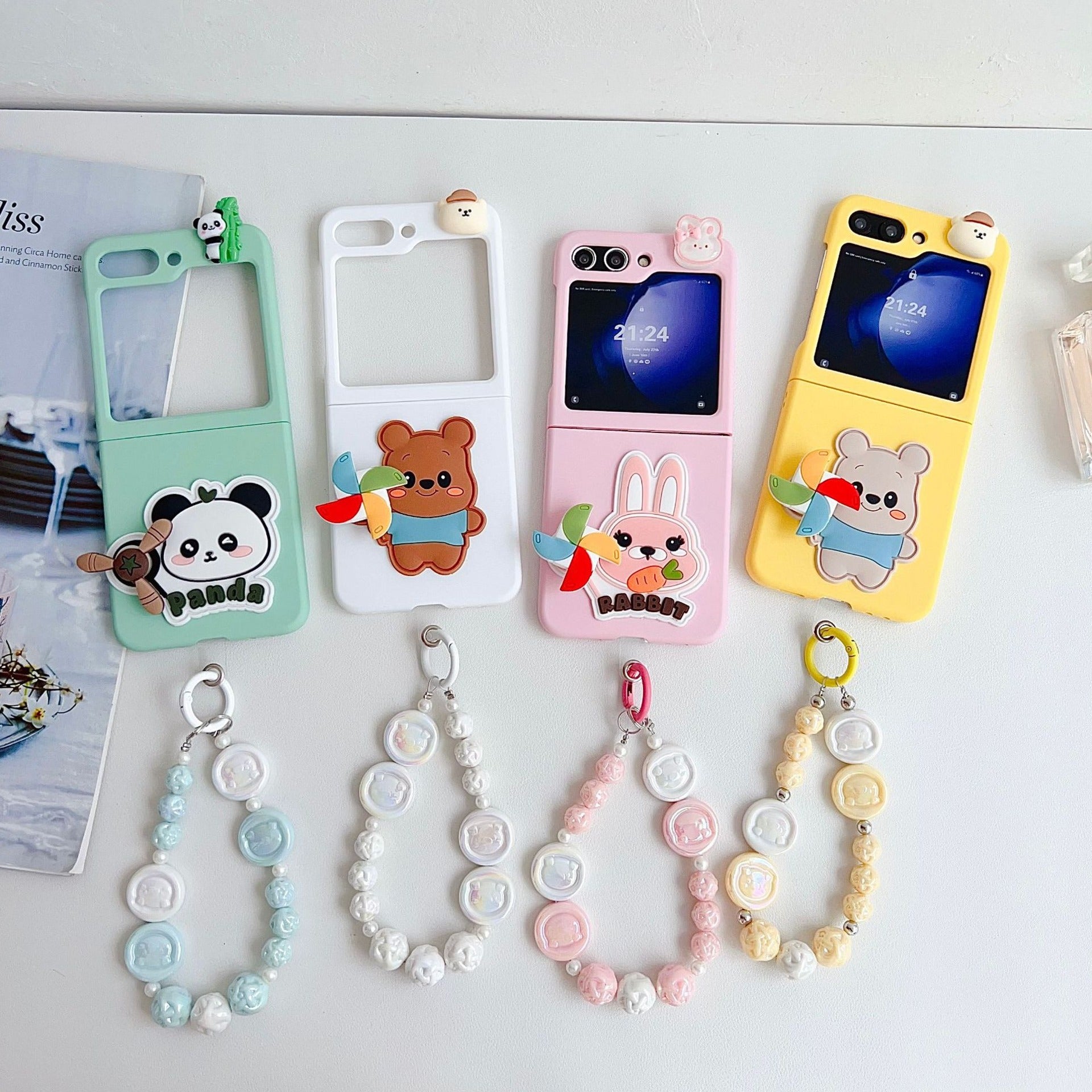 Peeperly Playful Cute Cartoon Case with Bracelet - Samsung