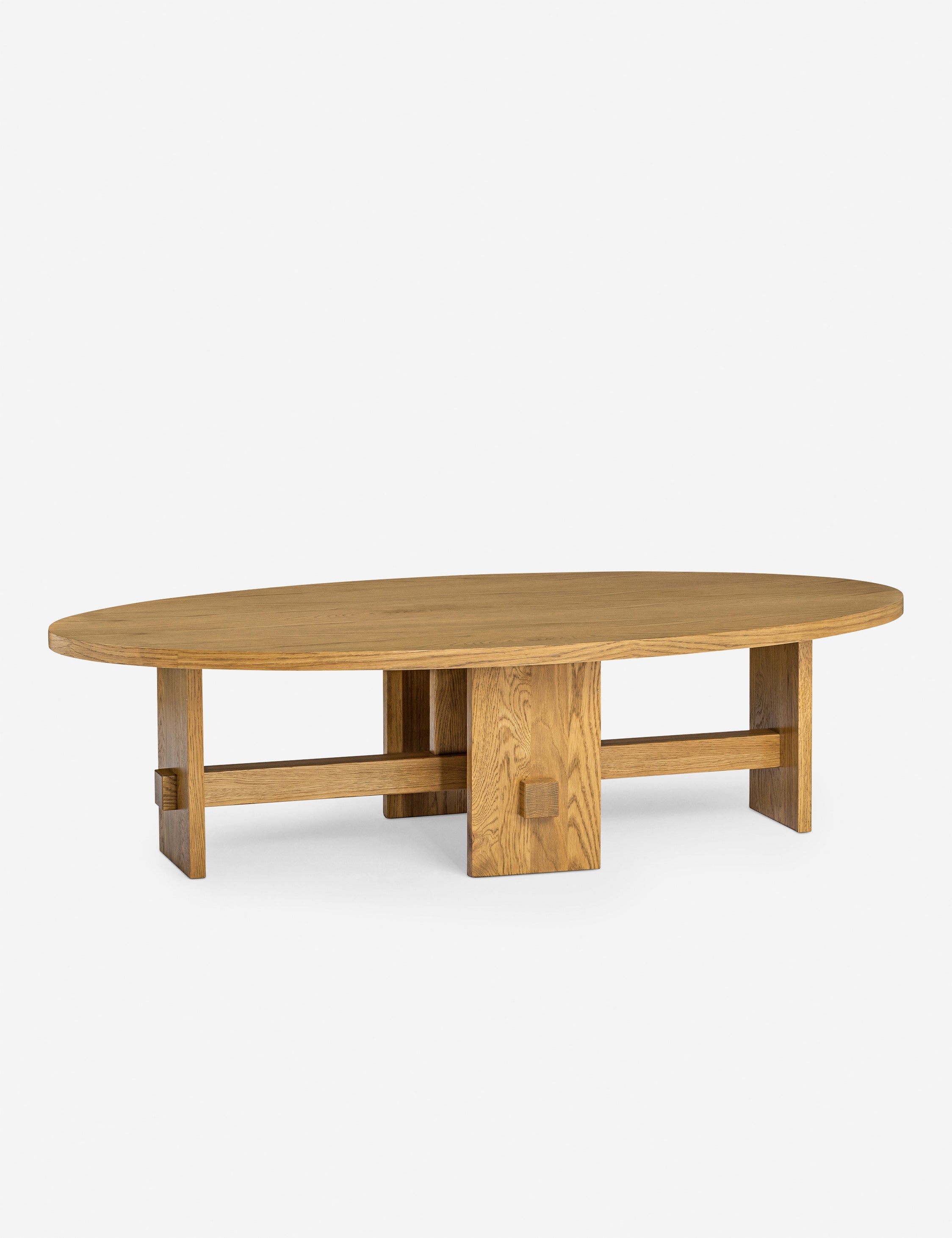 Lulu and Georgia Campos Oval Coffee Table – Natural