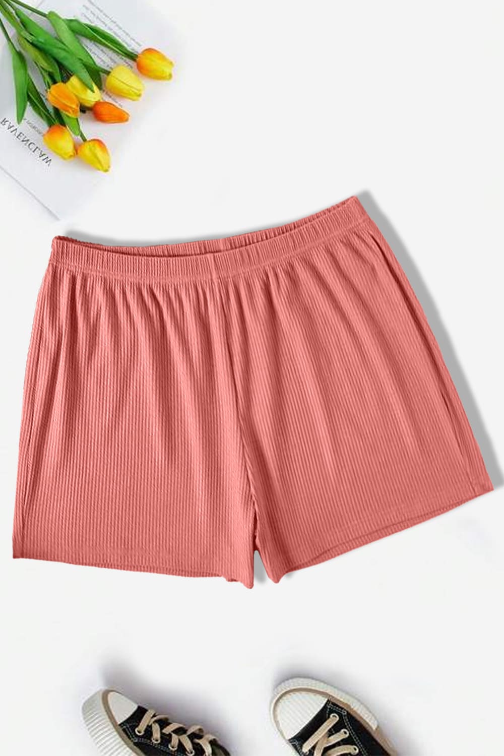 Nobero Freya Rib-Knit Shorts – Women's, Rust