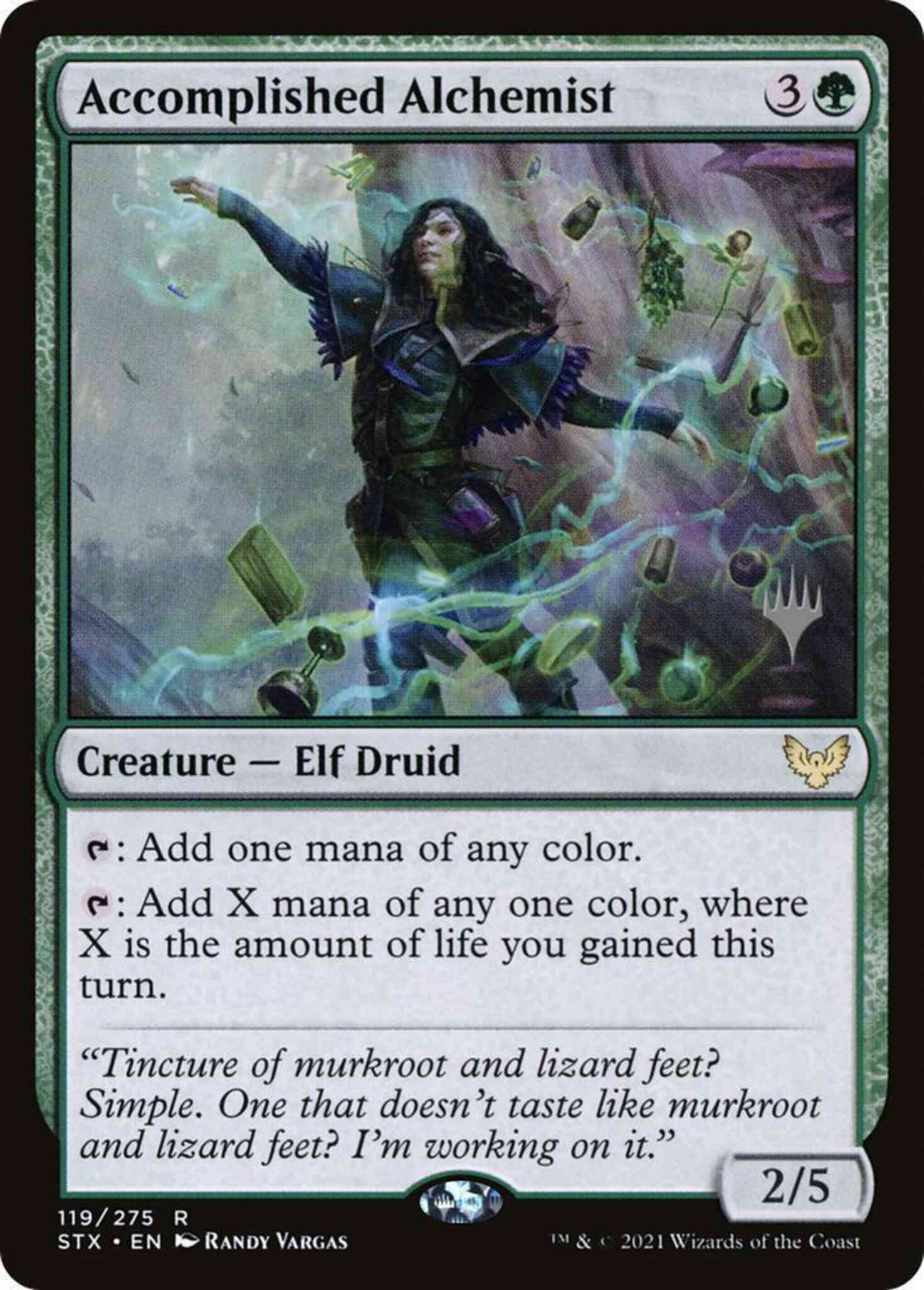 Accomplished alchemist promo – Magic Accomplished Alchemist [Promo Pack] [119p] [Strixhaven: School of Mages Promos] [Non-Foil]