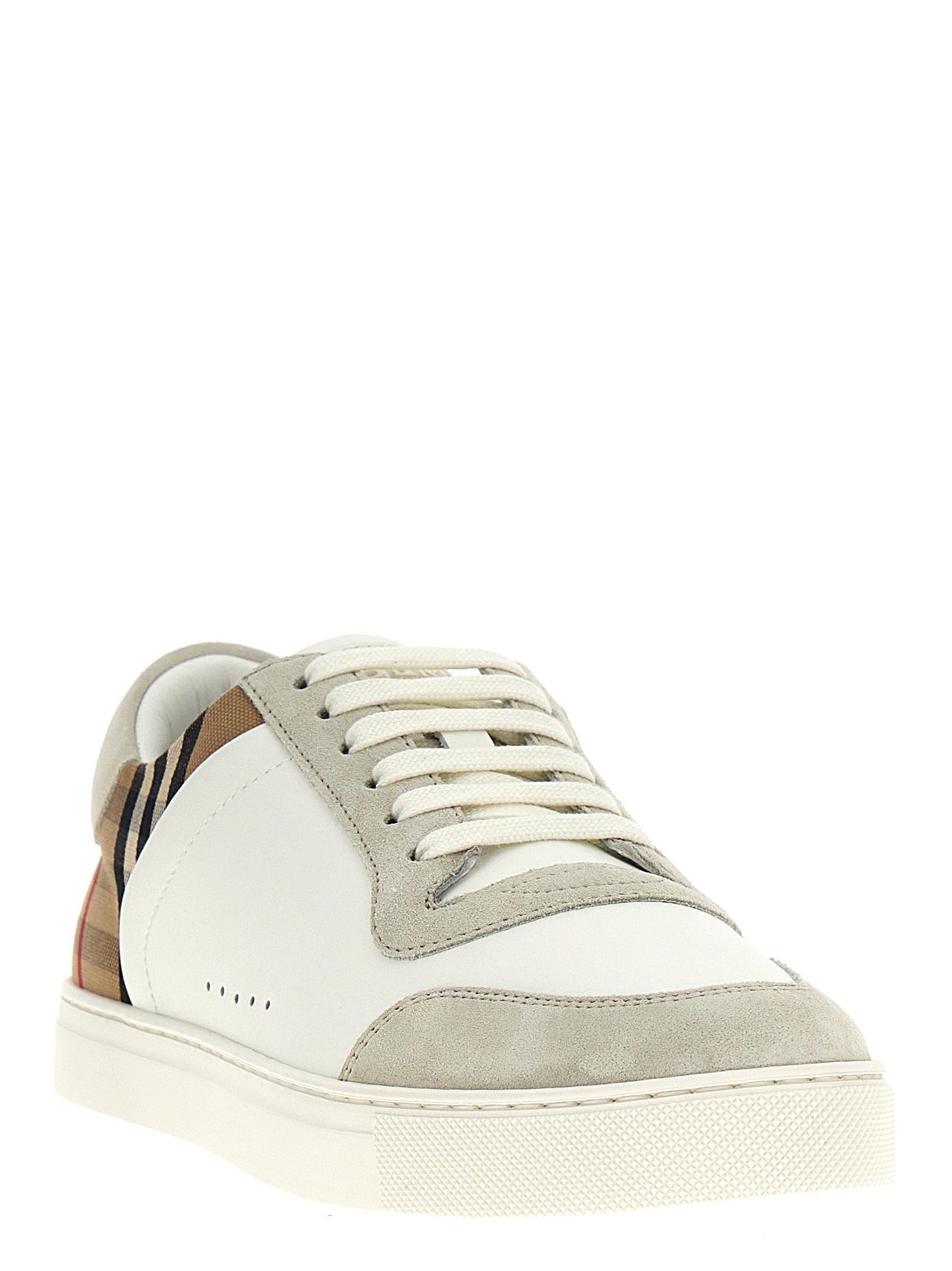 Burberry Check Sneakers – 74% leather, 26% cotton - view 2