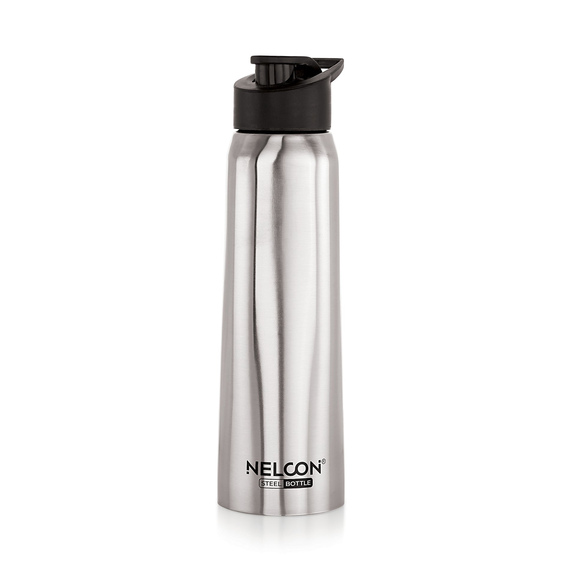 Nelcon Absolute 1000 Stainless Steel Water Bottle with Sipper Cap | Silver | 1 Pc - view 2