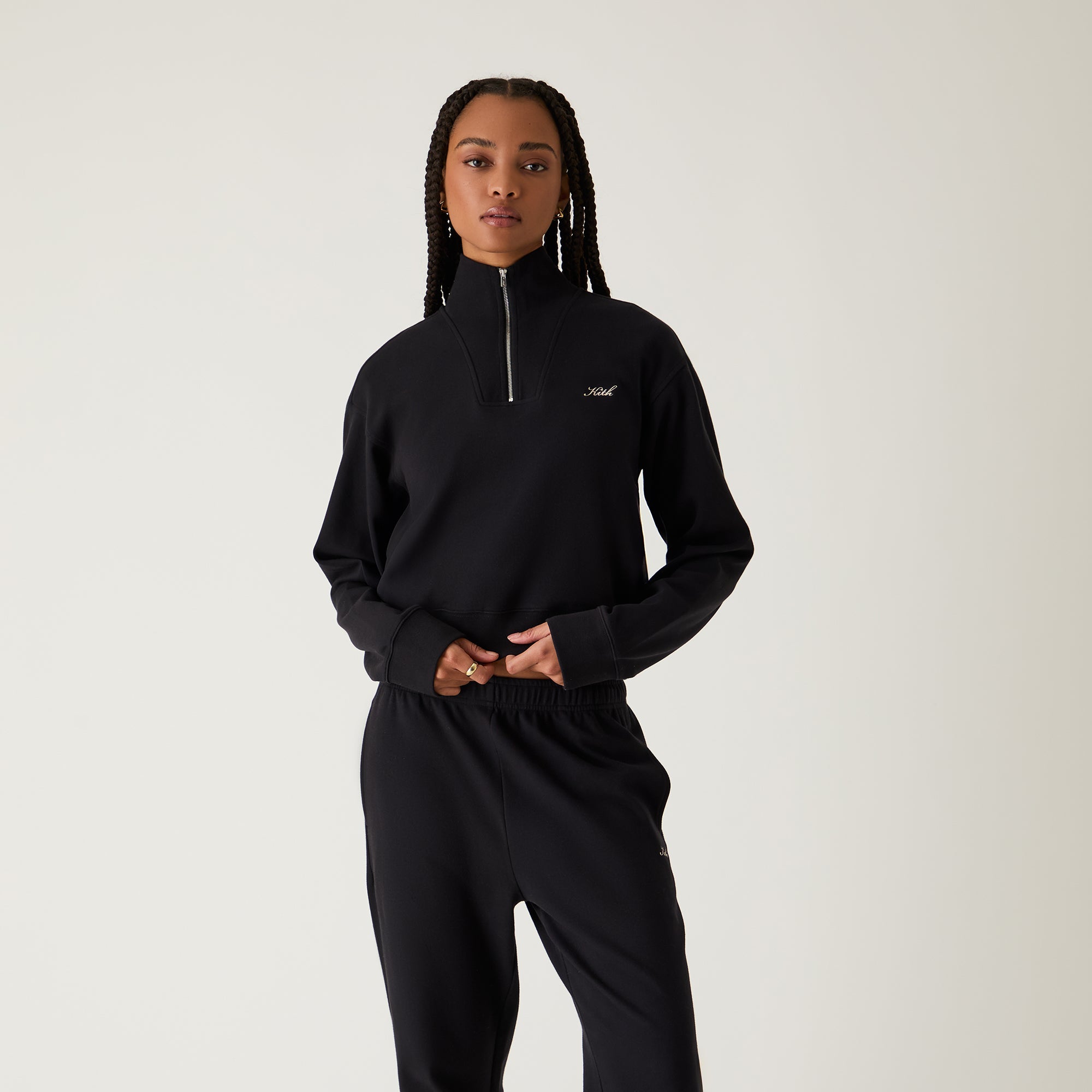 Kith Women Ryder Quarter Zip - Black - view 2