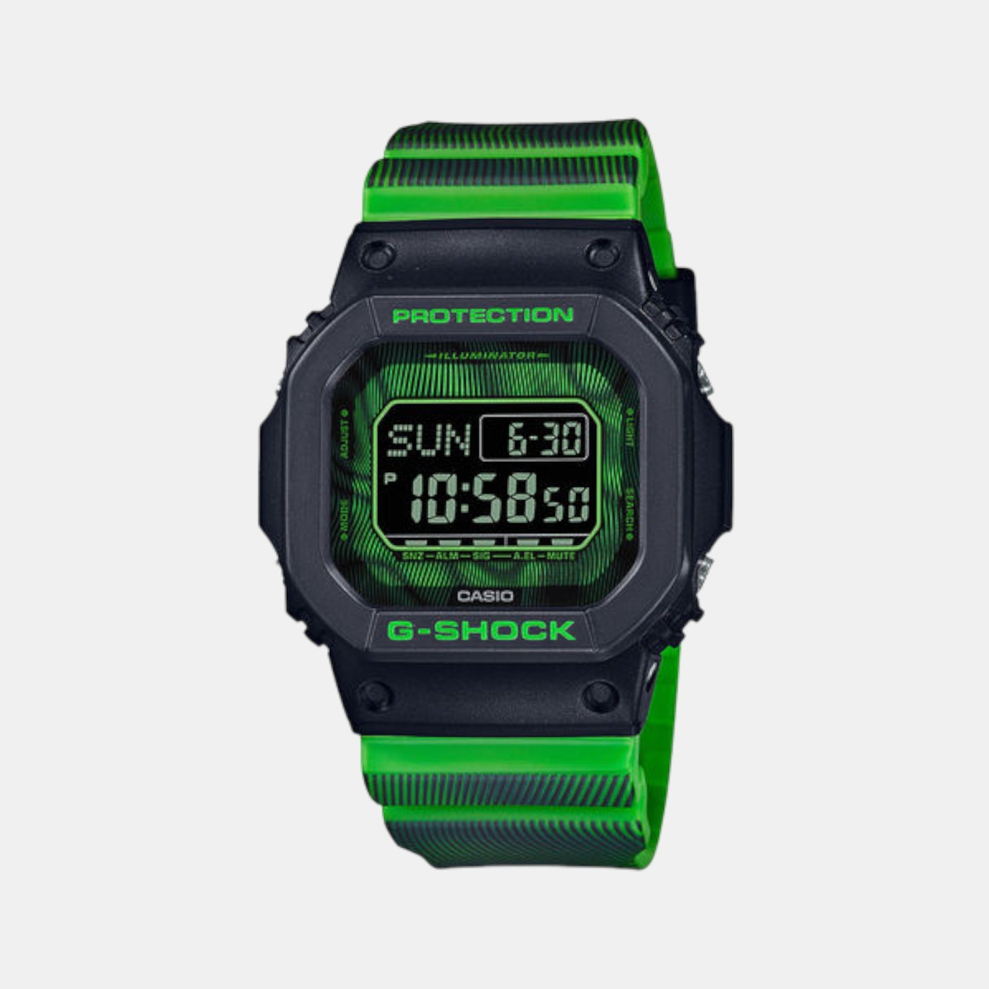 Casio G-Shock Men Quartz Two Tone Dial Digital Resin Watch G1325