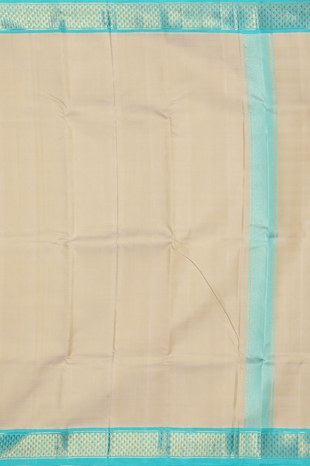 Kalanjali Kanchi Pure Silk Beige Traditional Dhoti With Kanduva (8 X 4) - view 2