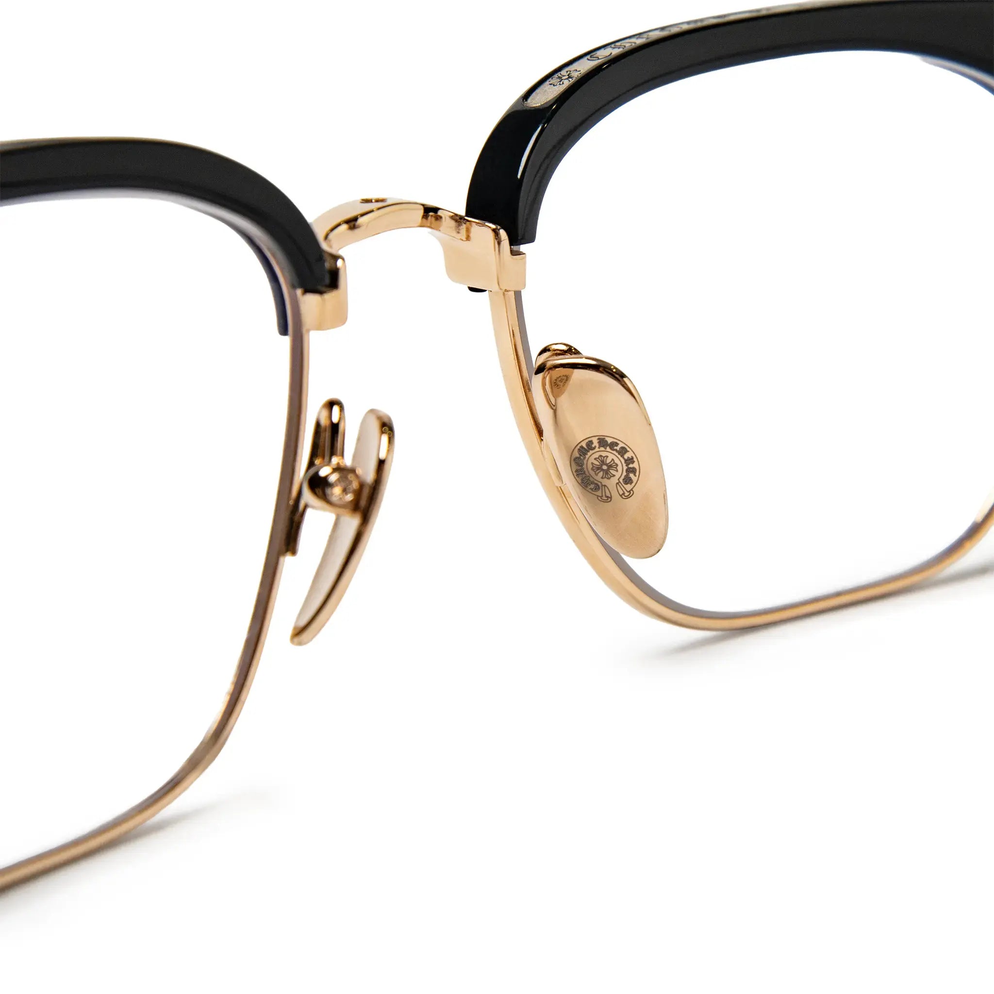 Chrome Hearts Sluntradiction Black Gold Pleated Sunglasses - view 5