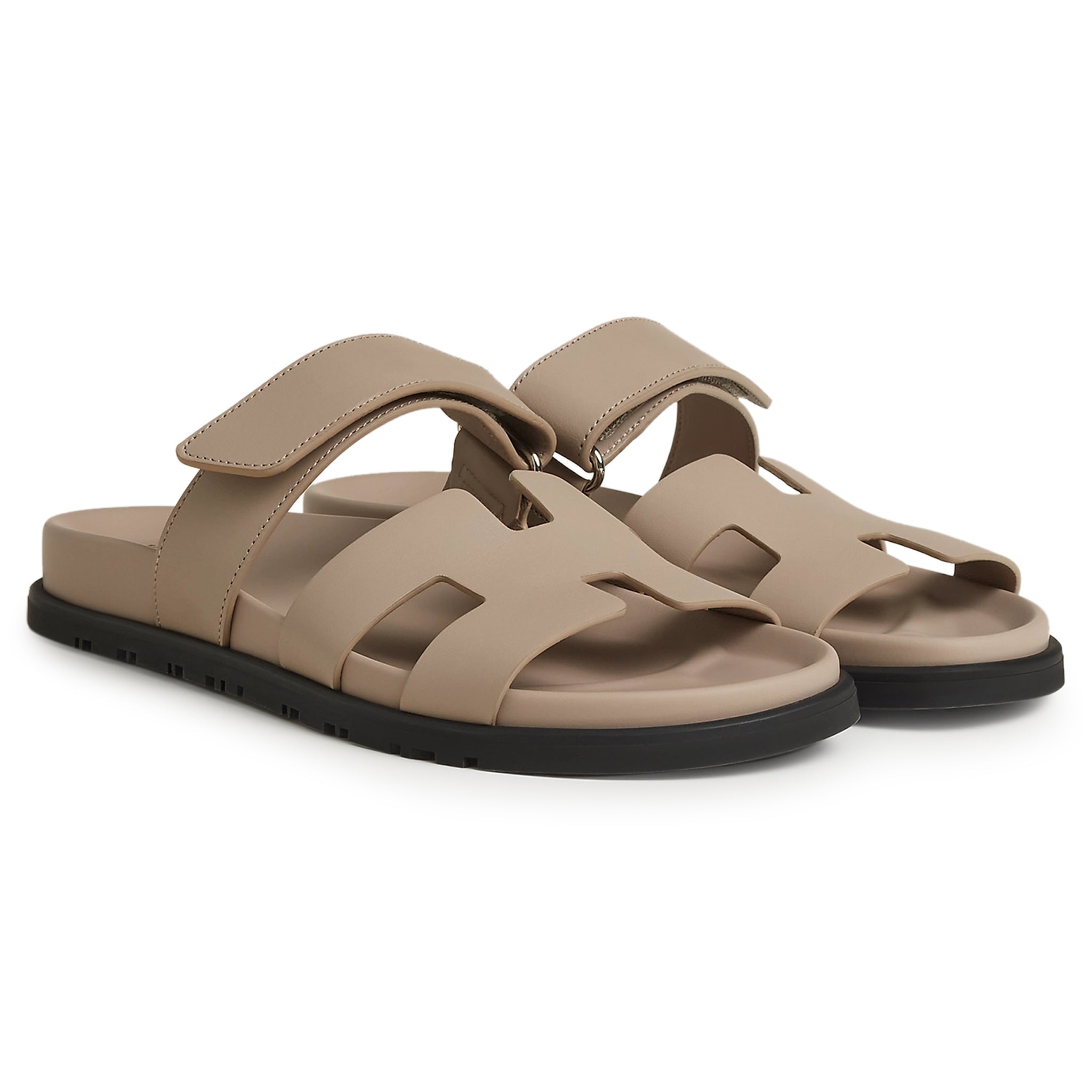 Hermès Paris Chypre Beige Mastic Sandals - view 2