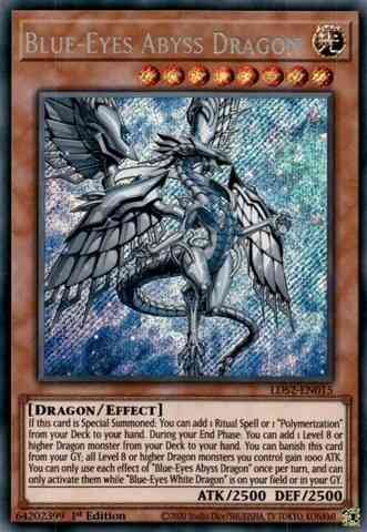 Yu-Gi-Oh! Blue-Eyes Abyss Dragon - LDS2-EN015 - Secret Rare - 1st Edition