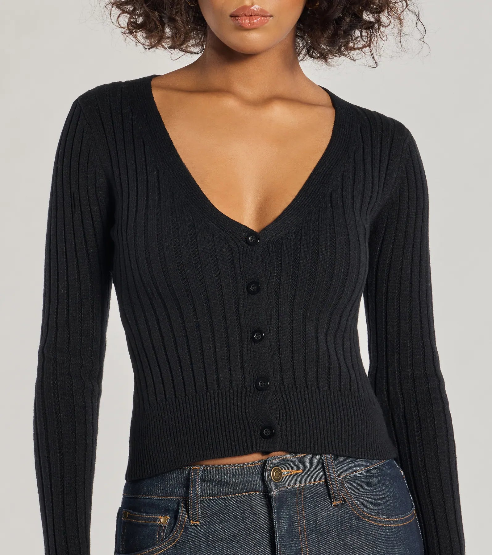 Windsor So Extra Faux Fur Trim Cardigan - view 5