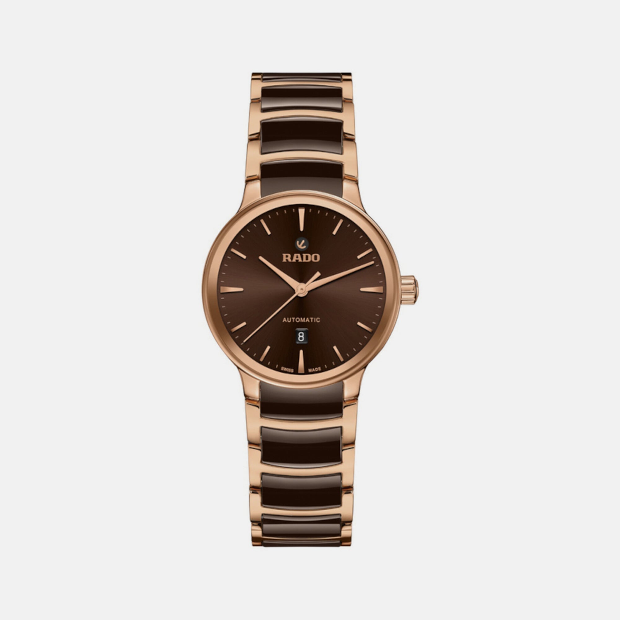 Rado Centrix Unisex Automatic Brown Dial Analog Stainless Steel Watch R30018712