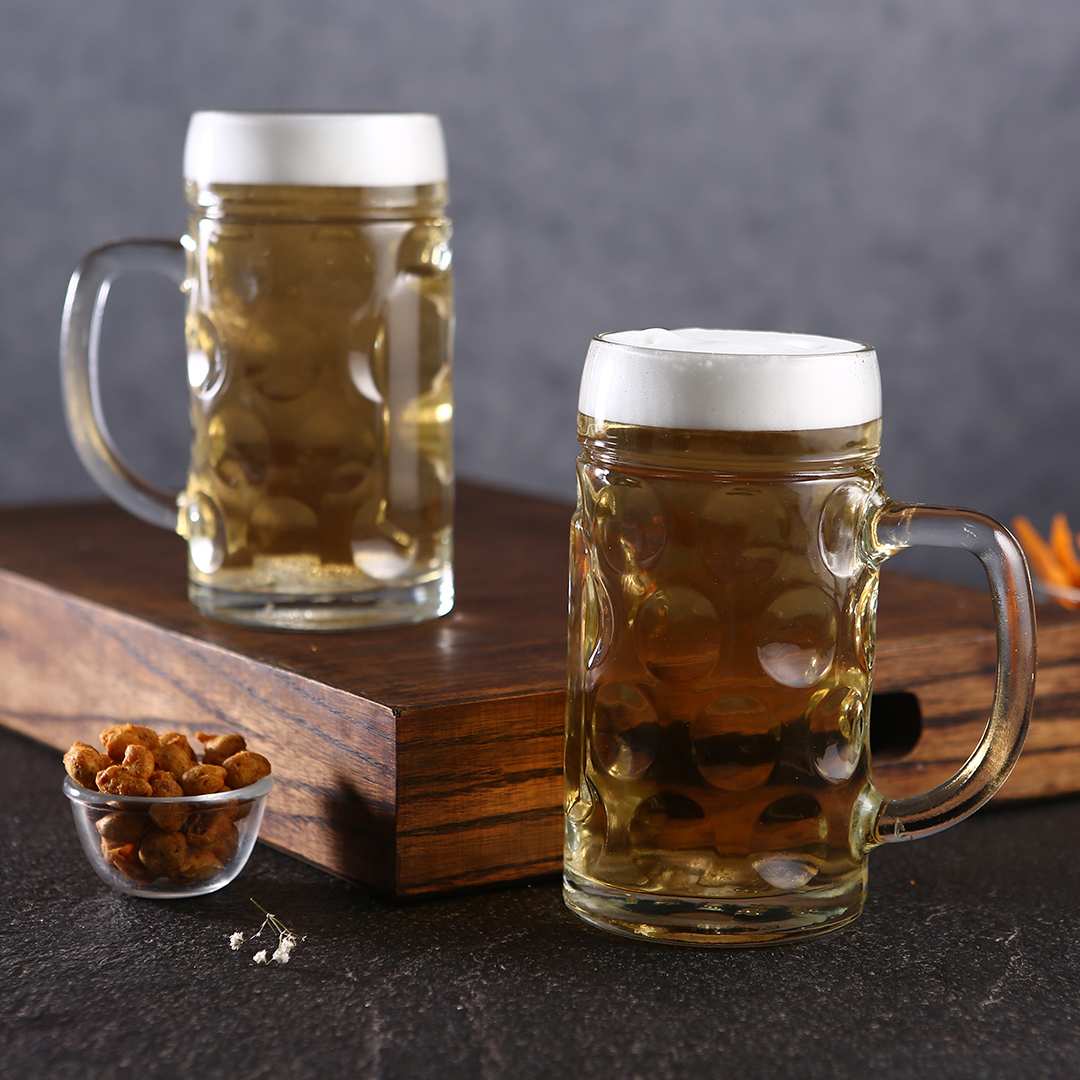 Wonderchef Modena Beer Mug 500 Ml (Set Of 2) by blackree