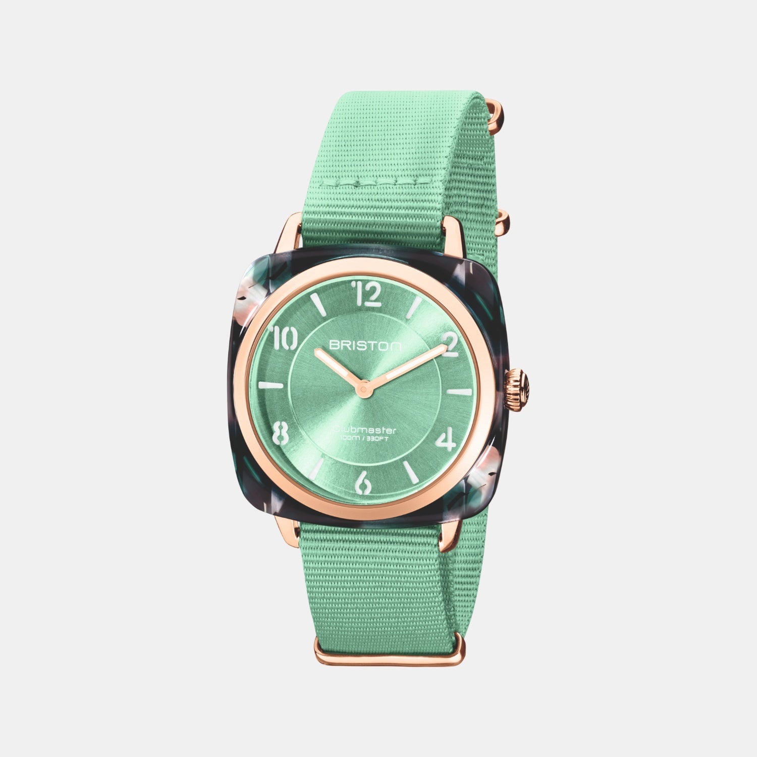 Briston Clubmaster Chic Women Quartz Green Water Dial Analog Nato Watch 21536.PRA.UGW.29.NGW - view 2