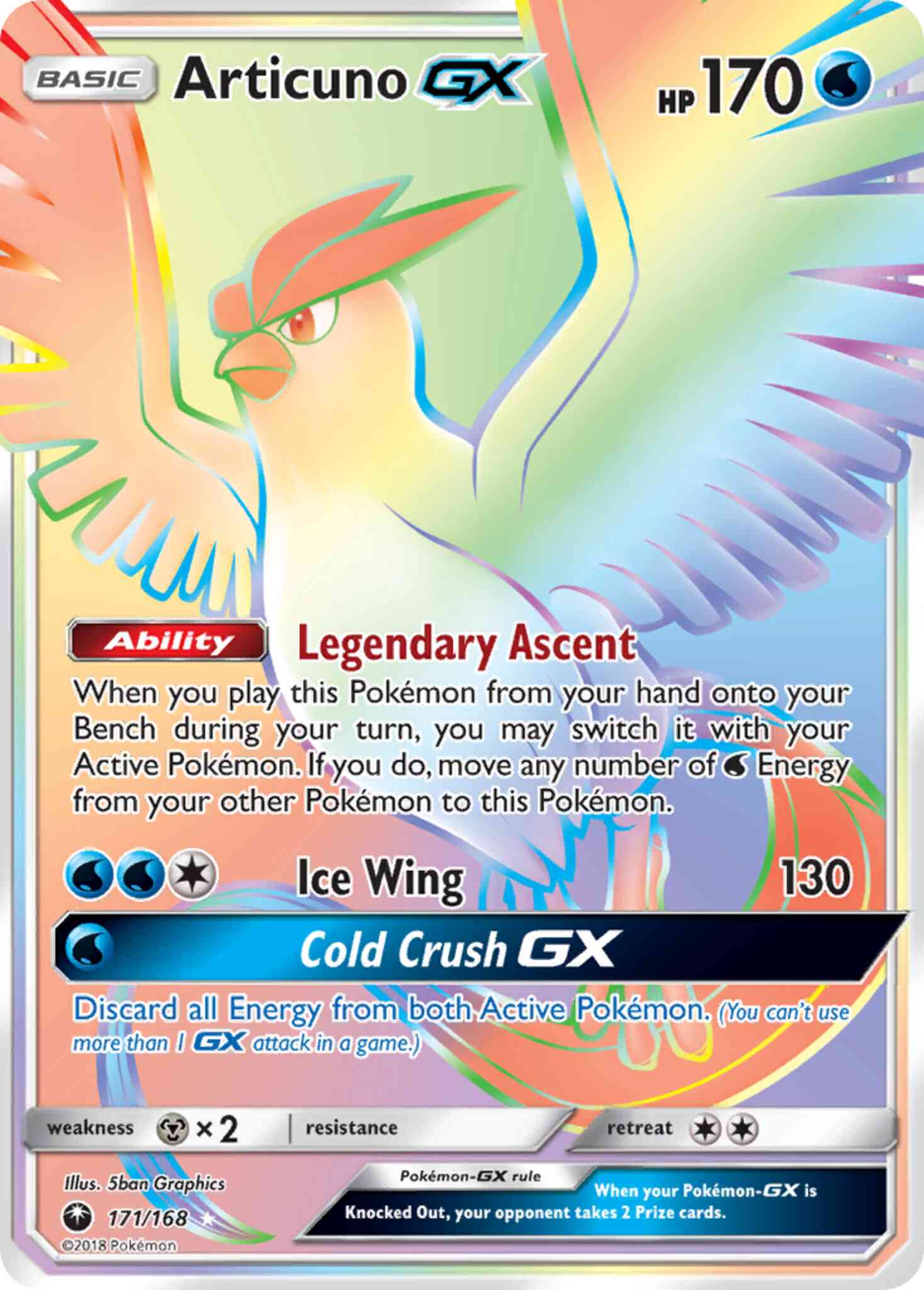 Rare secret sm7-171 – Pokémon Articuno-GX - 171/168 - Rare Secret [sm7-171] [Secret]