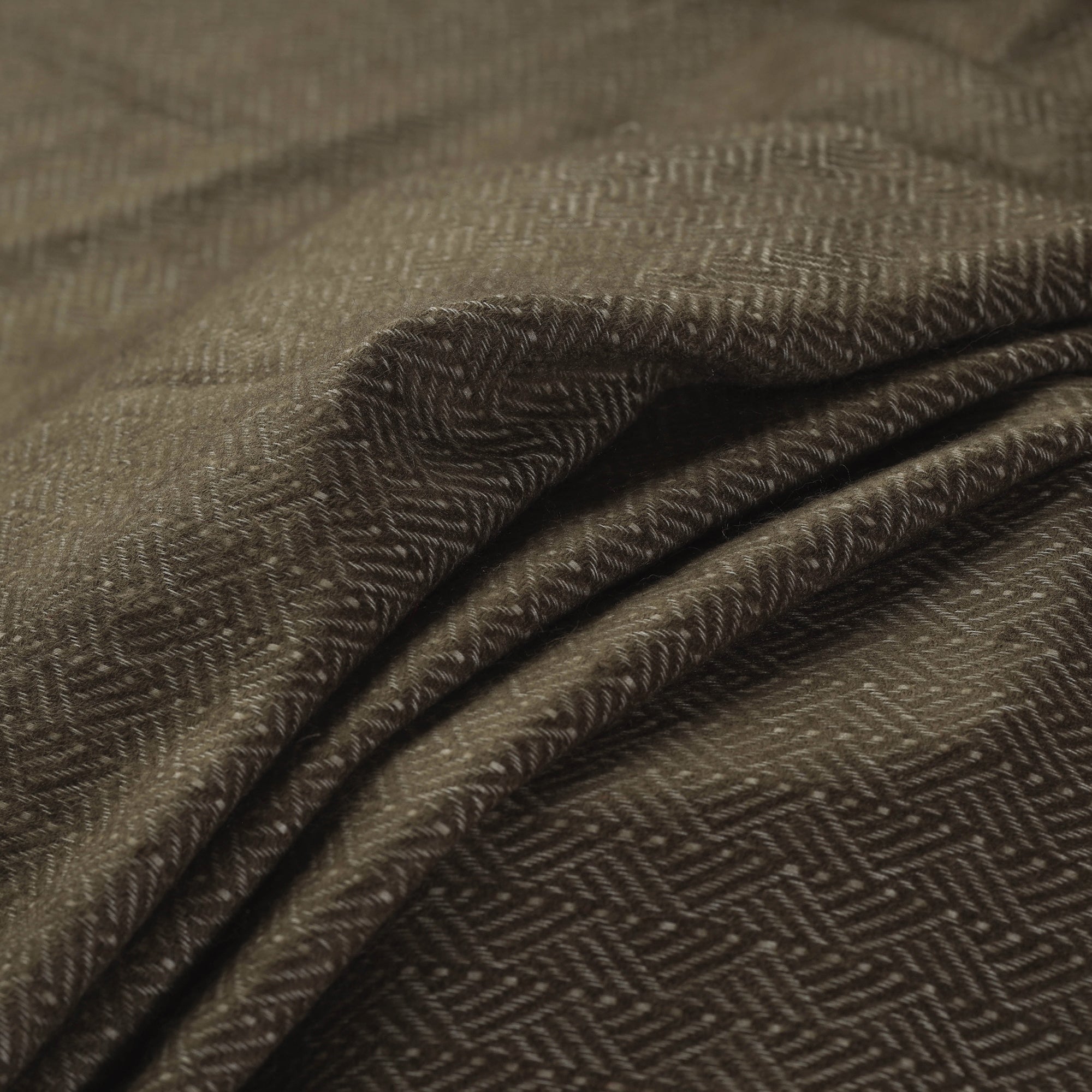 ITOKRI CRAFTS INITIATIVE Brown - Acrylic Fine Wool Fabric 36
