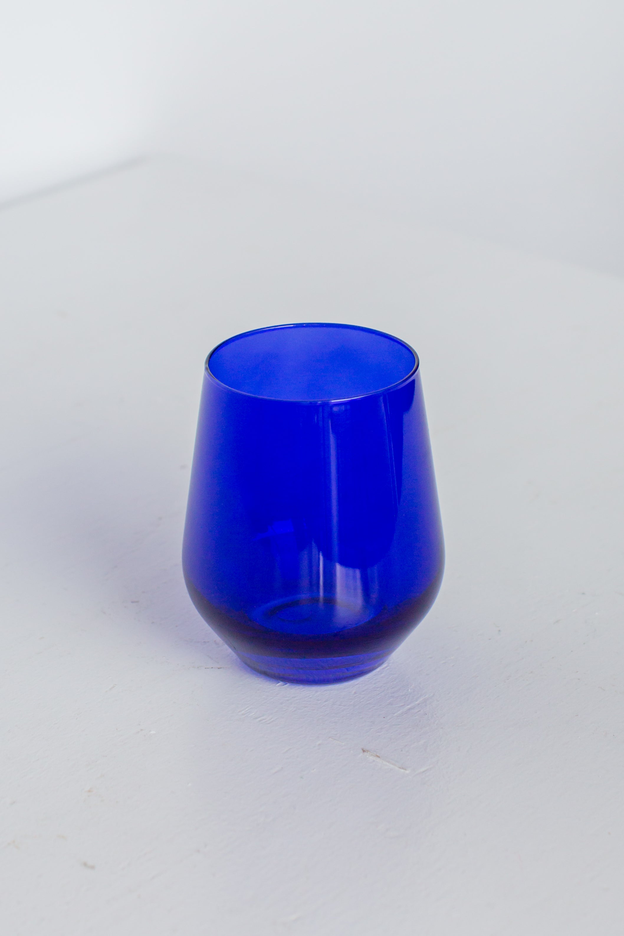 Estelle Colored Glass Estelle Colored Wine Stemless - Set of 6 {Royal Blue} - view 2