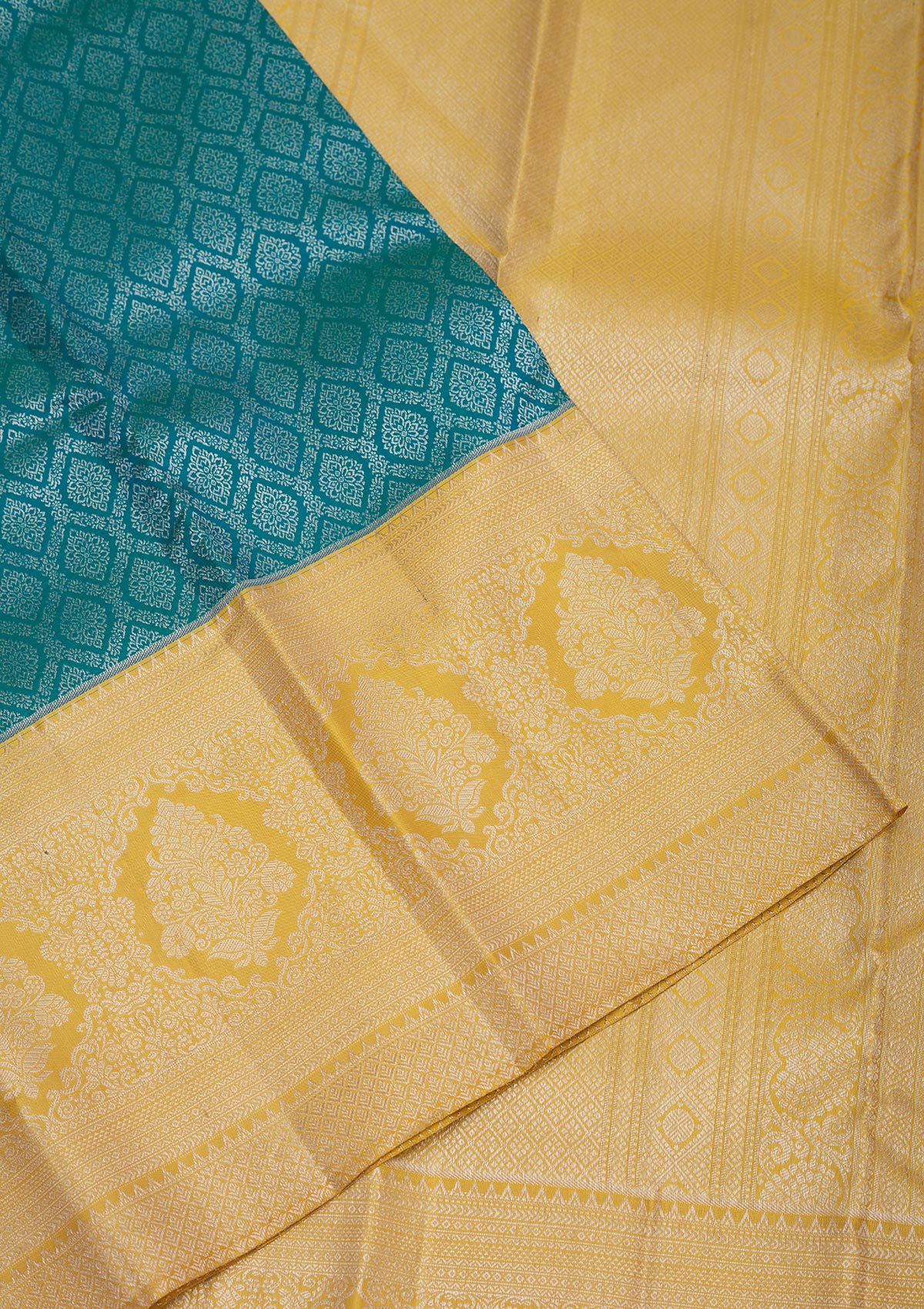 Koskii Turquoise Blue Zariwork Pure Silk Saree - view 3