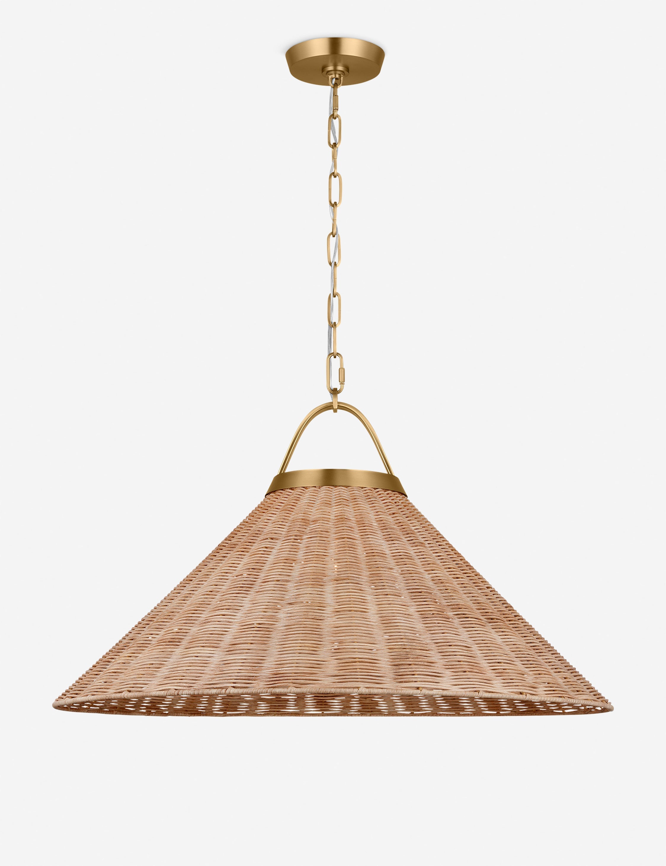 Lulu and Georgia Piala Pendant Light – Burnished Brass - view 2