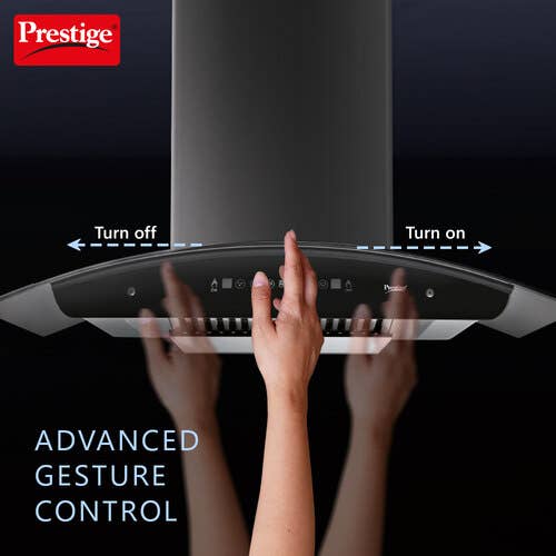 Prestige Oscar 900 Auto-Clean Kitchen Hood Chimney with safe sense | 1000 m3/hr | Black - view 6
