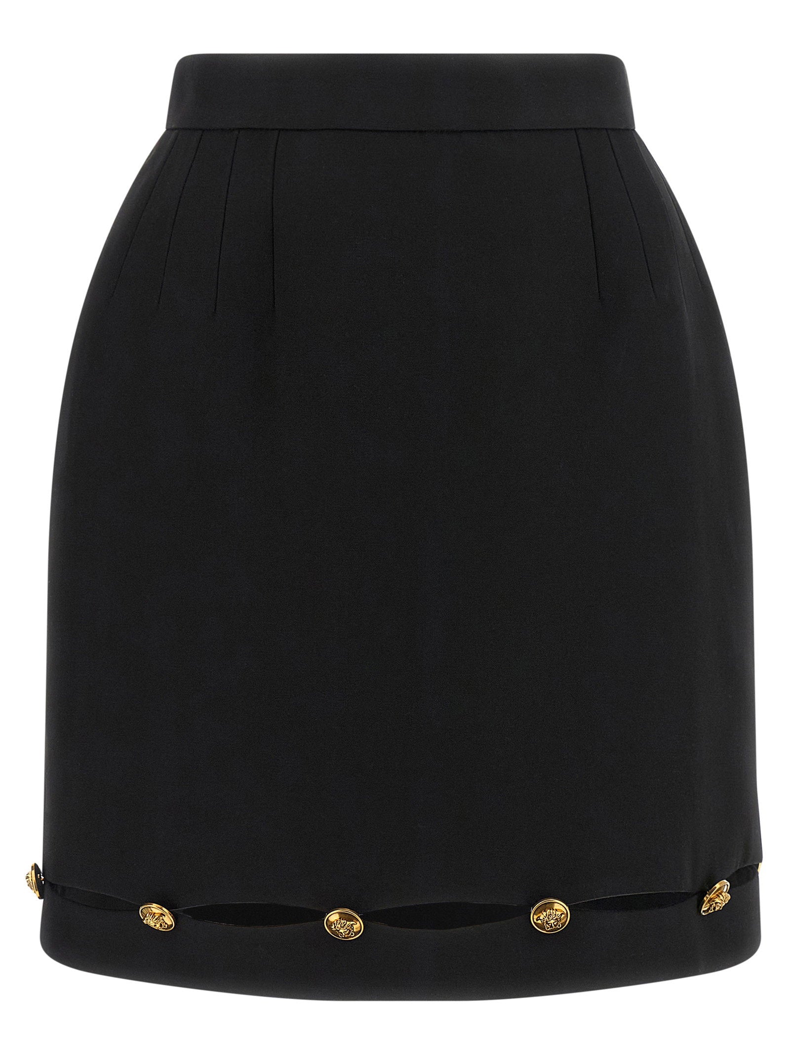 Versace Grain De Poudre Wool Skirt – 100% virgin wool