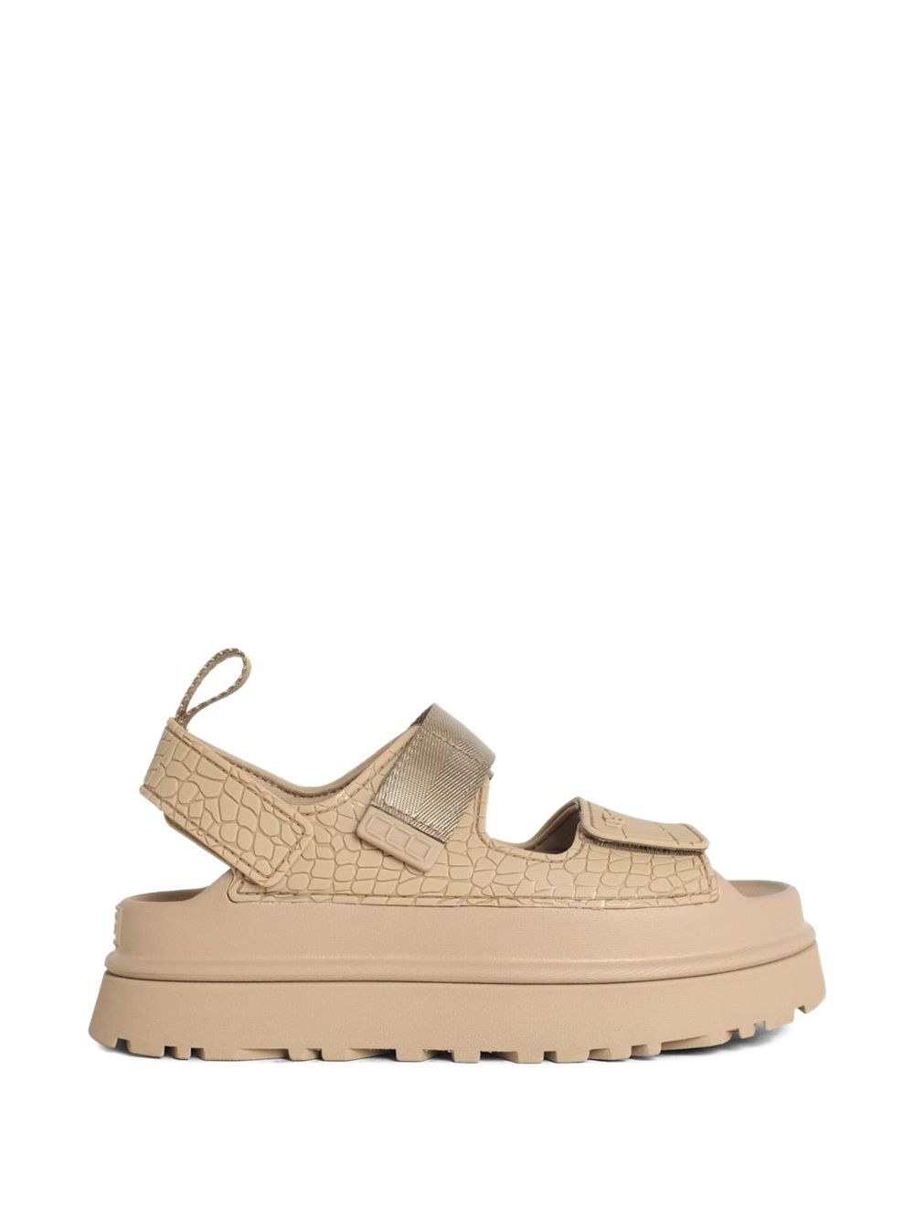 UGG Woman GoldenGlow Embossed Sandals – Outer: CALFSKIN 100%